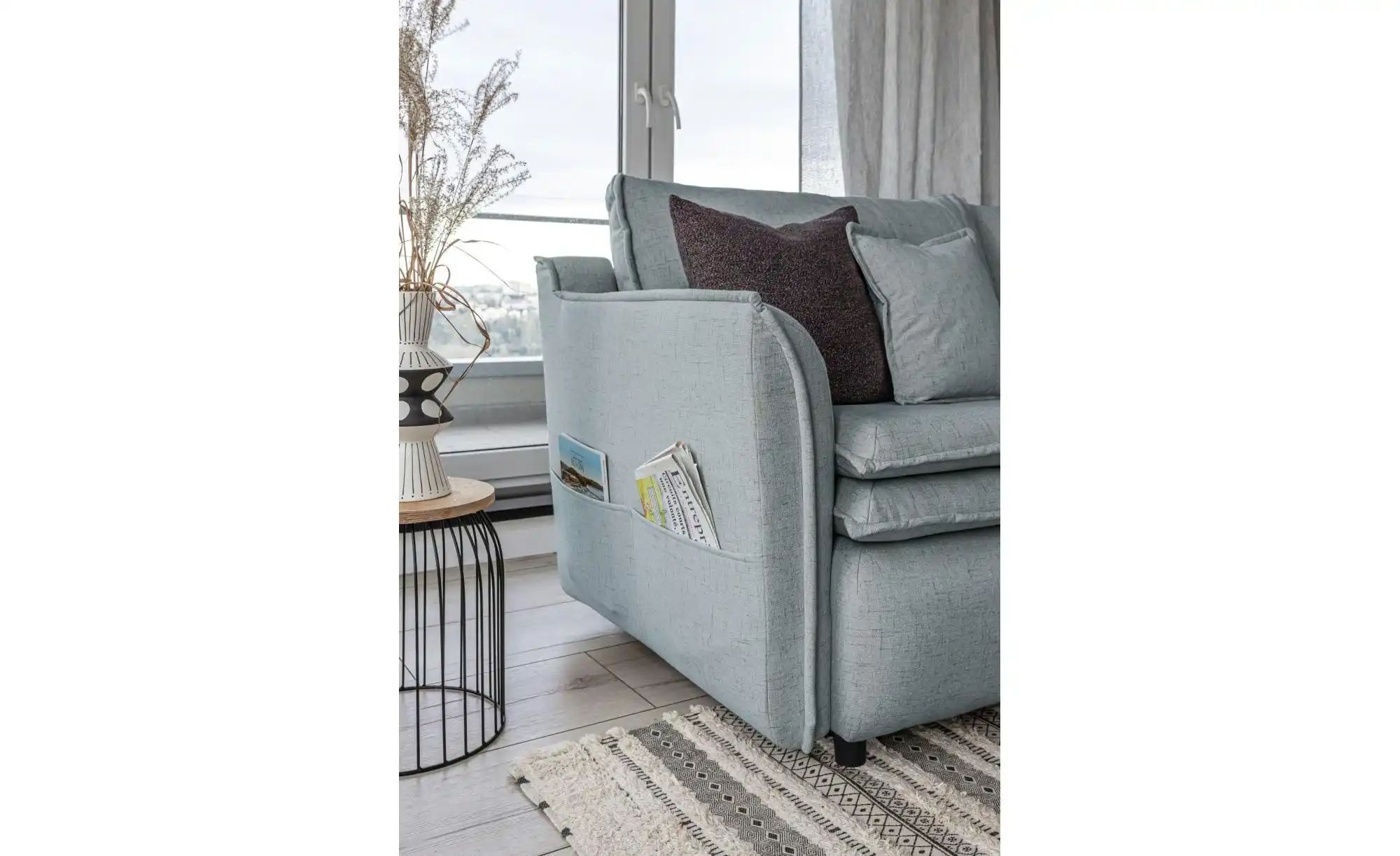 Miuform Einzelsofa mit Schlaffunktion Charming Charlie ¦ grau ¦ Maße (cm): günstig online kaufen