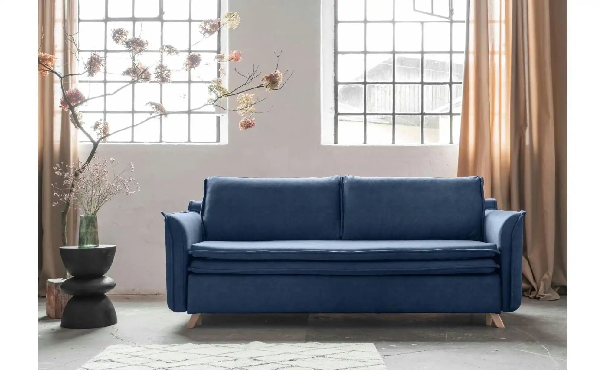 Thumbnail - Miuform Einzelsofa mit Schlaffunktion  Charming Charlie ¦ blau ¦ Maße (cm): B: 225 H: 85 Polstermöbel > Sofas > 3-Sitzer...