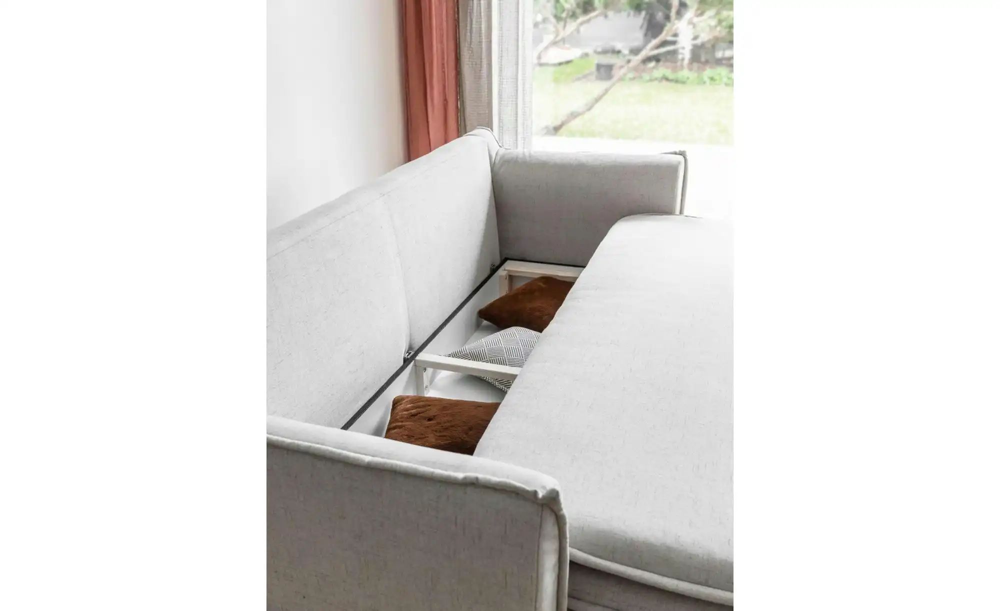 Miuform Einzelsofa mit Schlaffunktion Charming Charlie  ¦ beige ¦ Maße (cm) günstig online kaufen