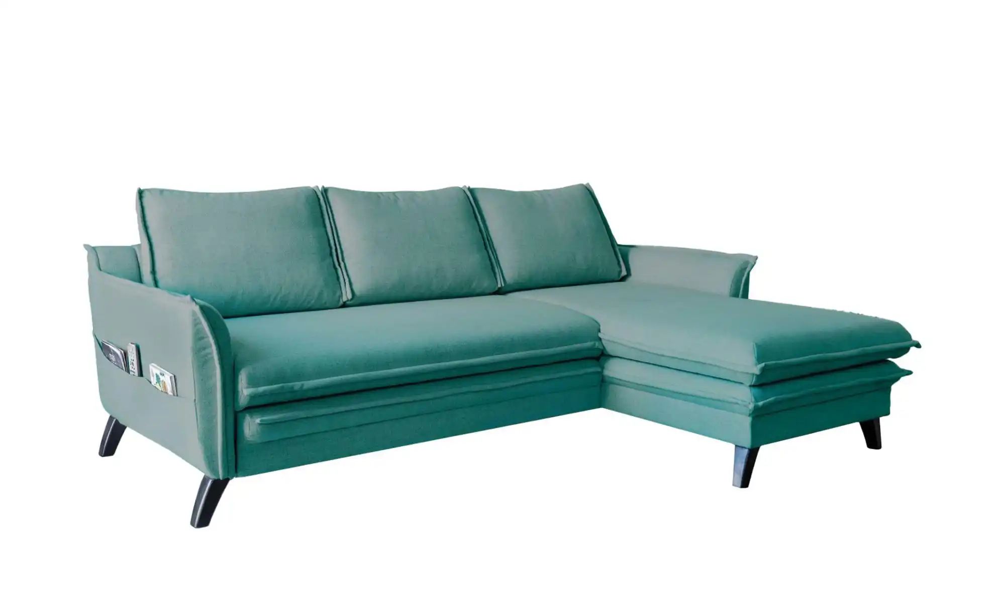 Miuform Ecksofa mit Schlaffunktion Charming Charlie ¦ blau ¦ Maße (cm): B: günstig online kaufen