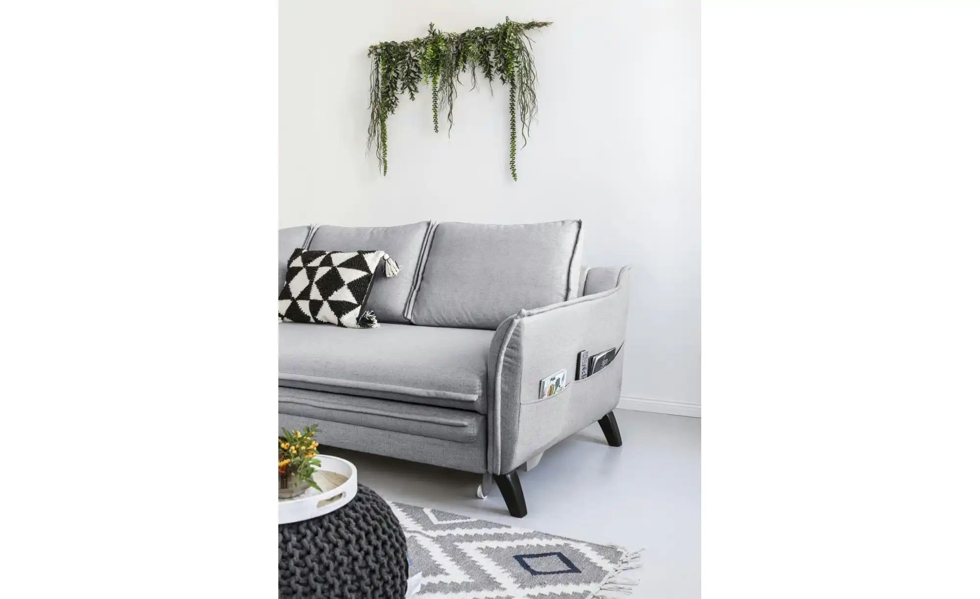 Miuform Ecksofa mit Schlaffunktion Charming Charlie ¦ grau ¦ Maße (cm): B: günstig online kaufen