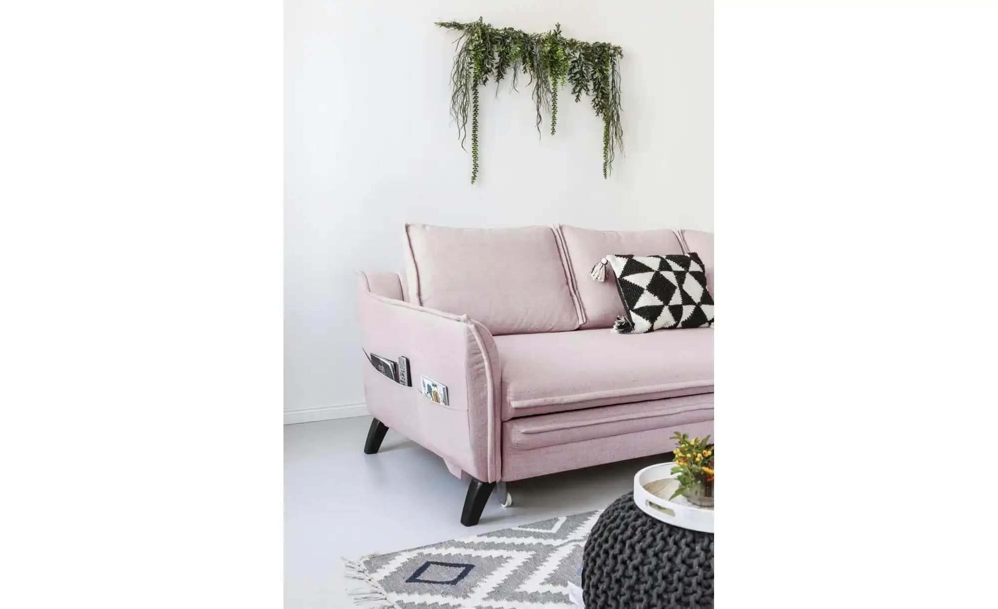 Miuform Ecksofa mit Schlaffunktion Charming Charlie ¦ rosa/pink ¦ Maße (cm) günstig online kaufen