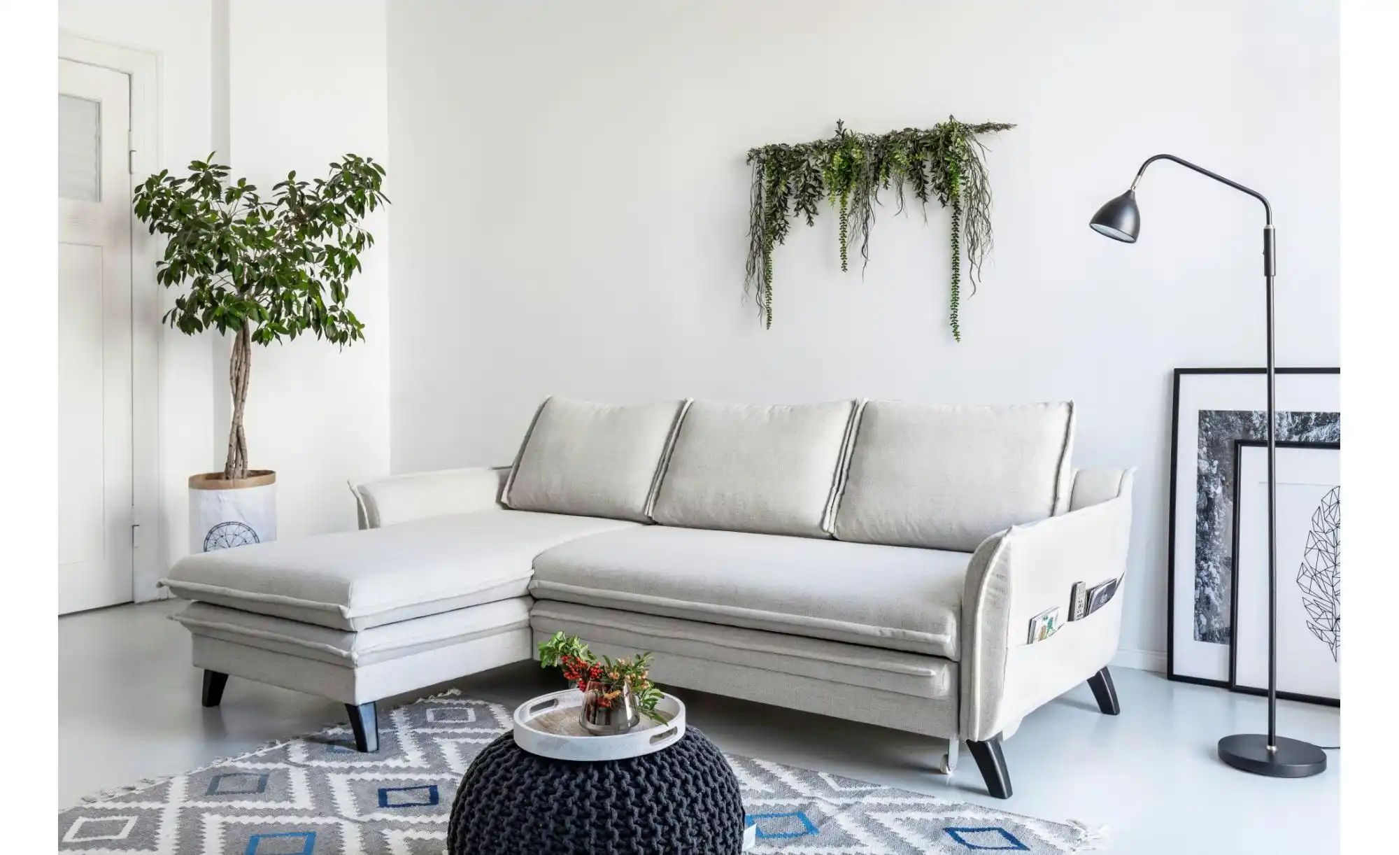 Miuform Ecksofa mit Schlaffunktion Charming Charlie ¦ beige ¦ Maße (cm): B: günstig online kaufen
