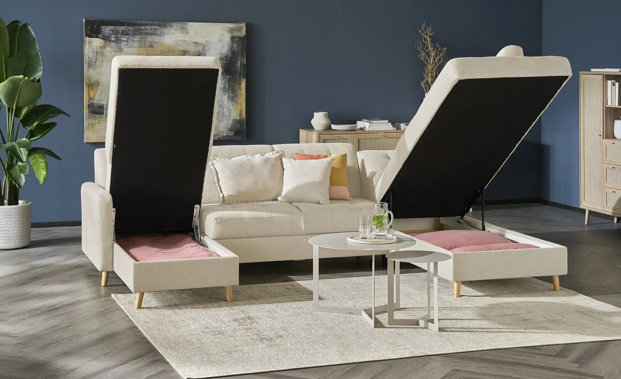 Thumbnail - Wohnlandschaft Venus ¦ beige ¦ Maße (cm): B: 299 H: 88 T: 195.0 Polstermöbel > Sofas > Wohnlandschaften - Höffner