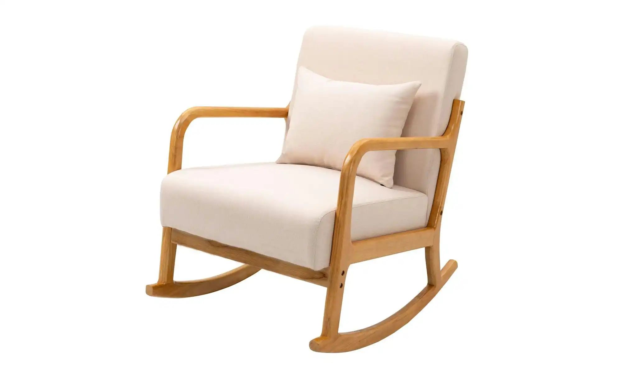 Schaukelstuhl  Diana ¦ beige ¦ Maße (cm): B: 64 H: 80 Polstermöbel > Sessel günstig online kaufen