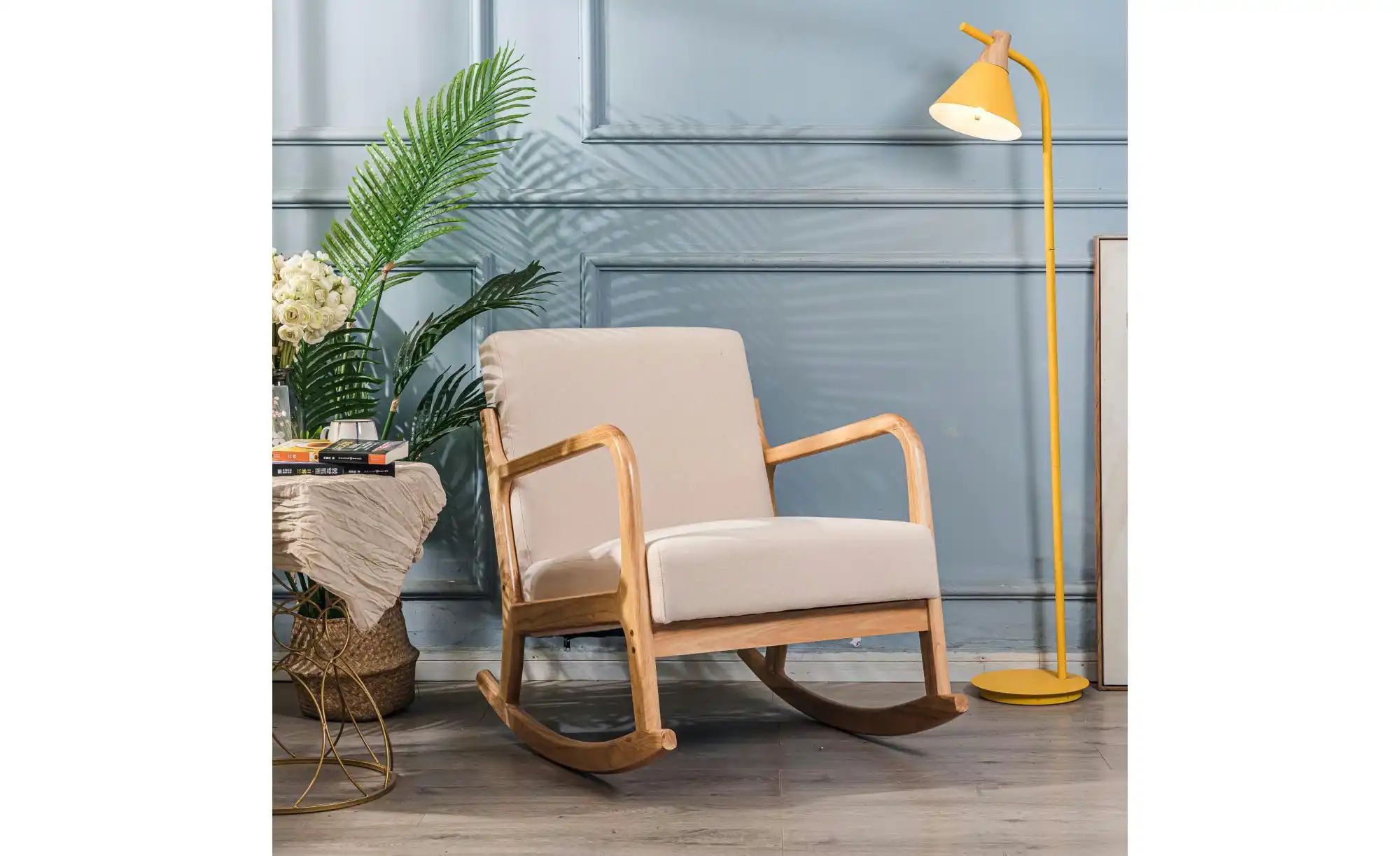 Schaukelstuhl  Diana ¦ beige ¦ Maße (cm): B: 64 H: 80 Polstermöbel > Sessel günstig online kaufen