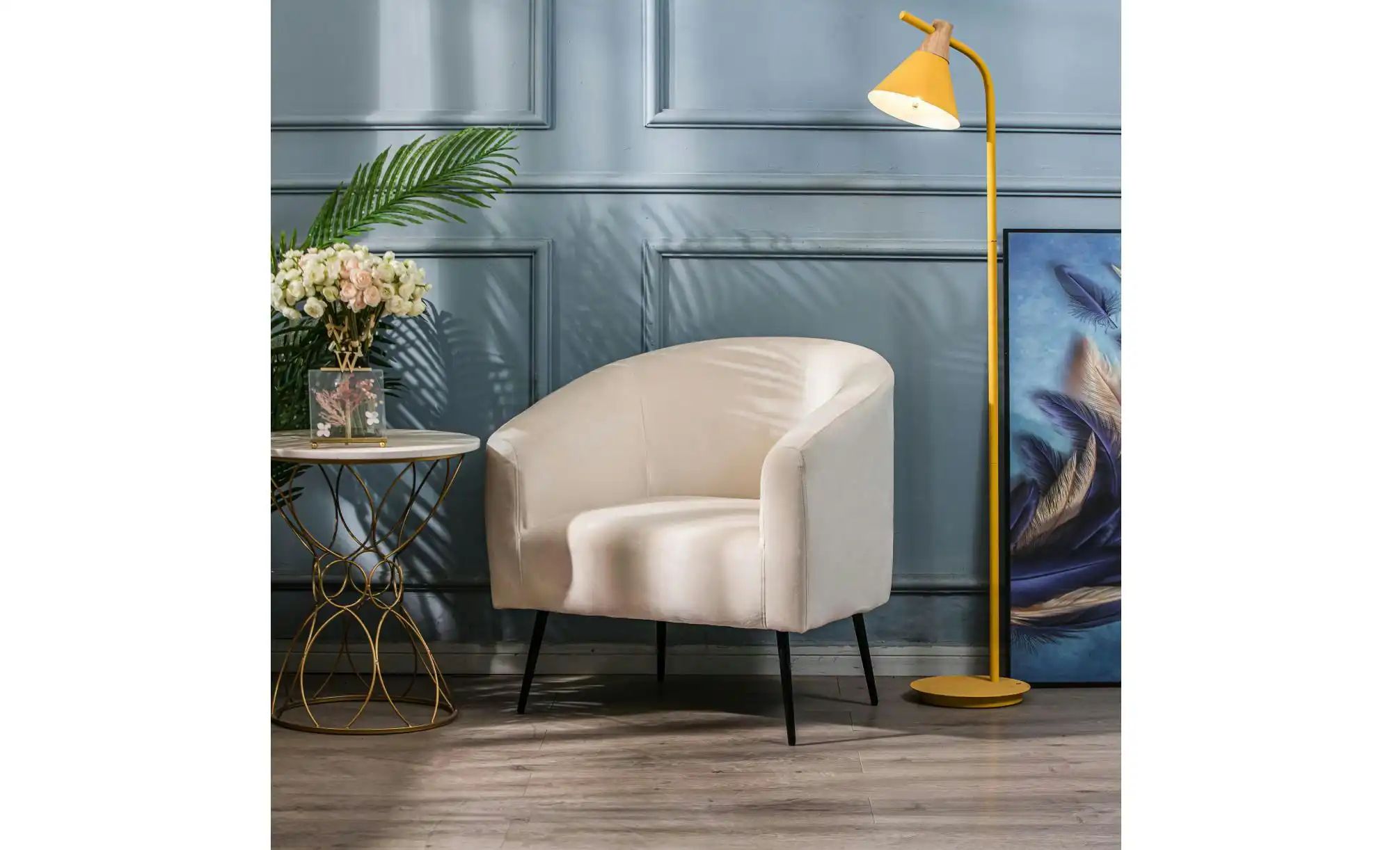 Sessel  Kiiruna ¦ beige ¦ Maße (cm): B: 75 H: 76 Polstermöbel > Sessel > Po günstig online kaufen