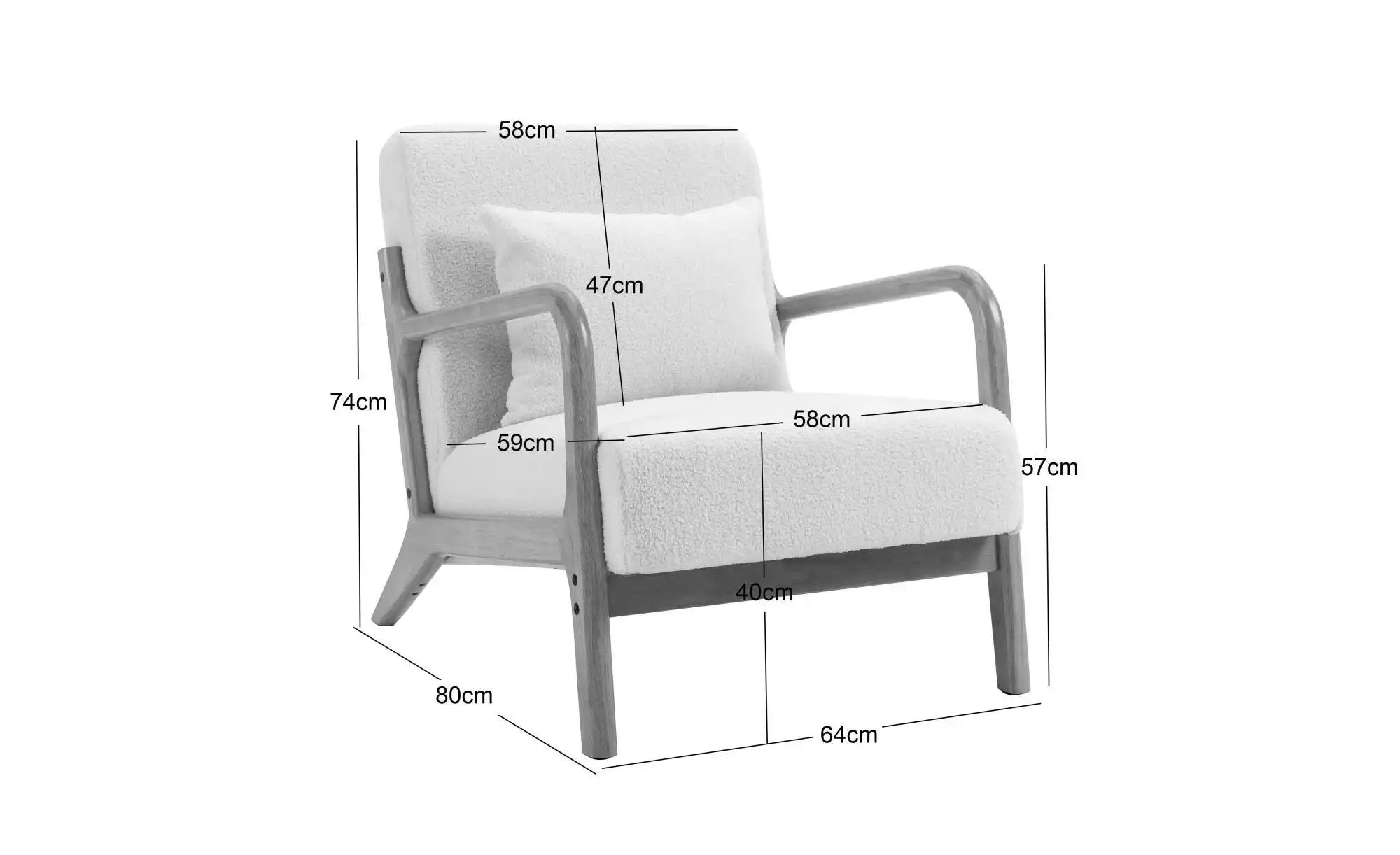 Sessel  Ohama ¦ rot ¦ Maße (cm): B: 64 H: 74 Polstermöbel > Sessel > Polste günstig online kaufen