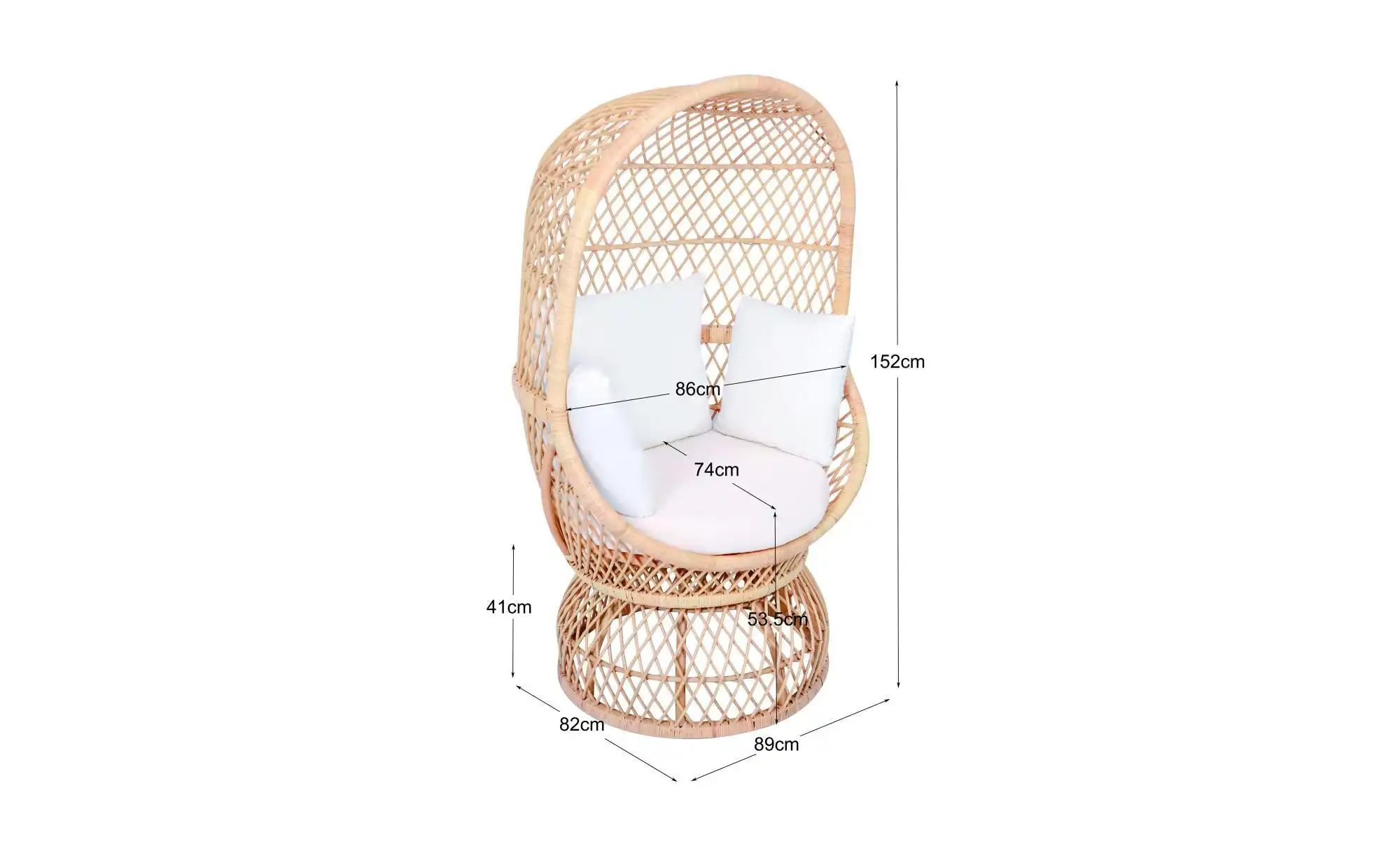 Sessel  Mandao ¦ beige ¦ Maße (cm): B: 89 H: 152 Polstermöbel > Sessel > Po günstig online kaufen