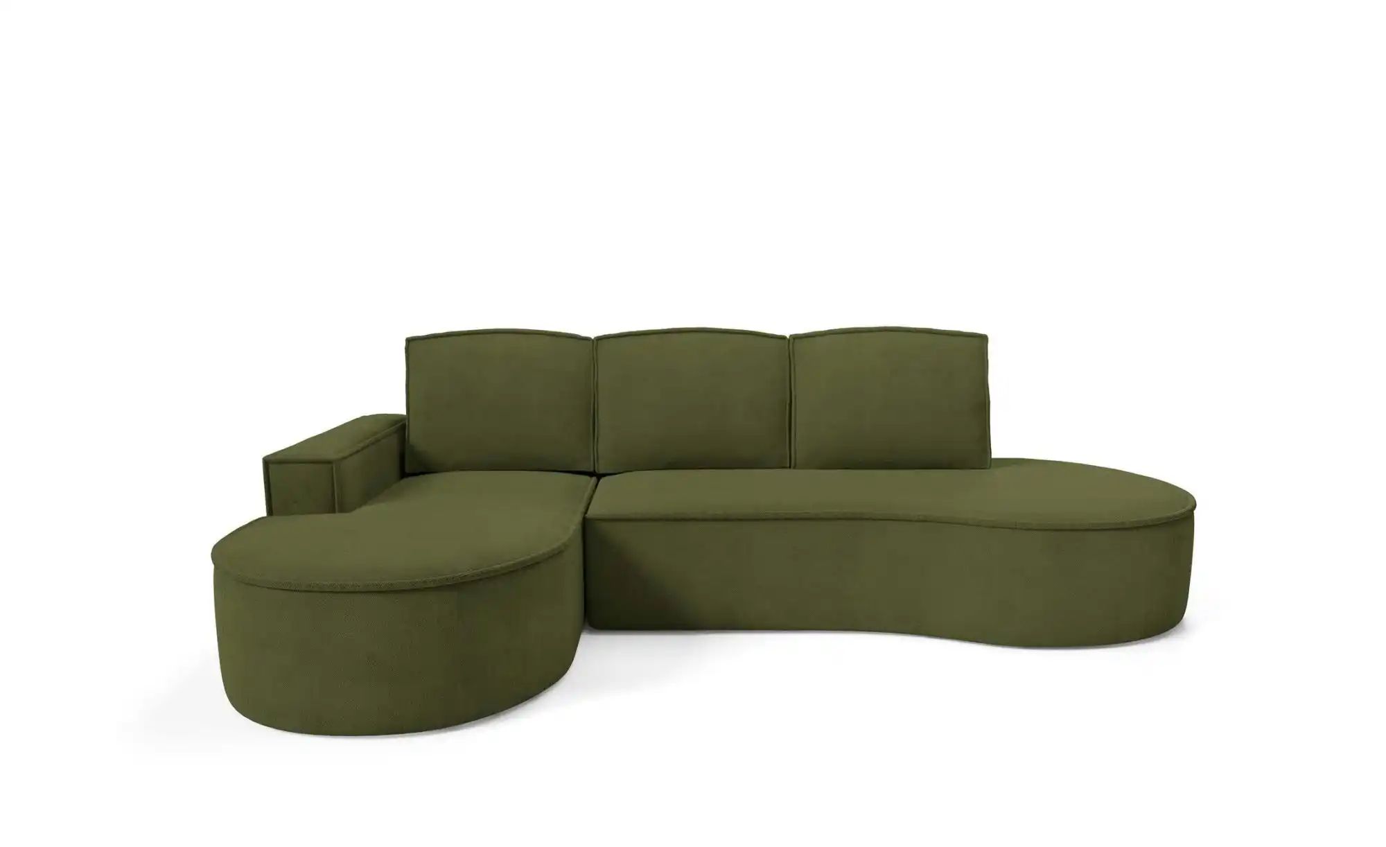 Ecksofa  Flow ¦ grün ¦ Maße (cm): B: 277 H: 88 Polstermöbel > Sofas > Eckso günstig online kaufen