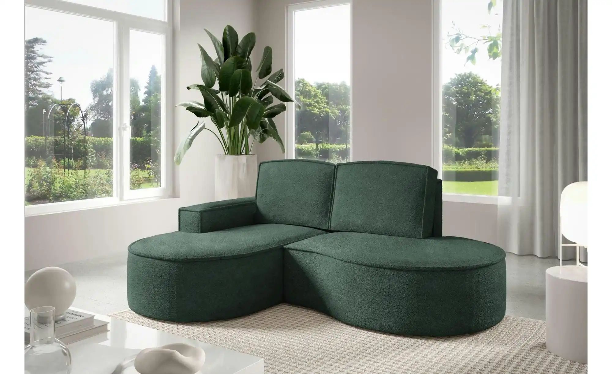 Thumbnail - Ecksofa Flow ¦ grün ¦ Maße (cm): B: 210 H: 88 Polstermöbel > Sofas > Ecksofas - Höffner