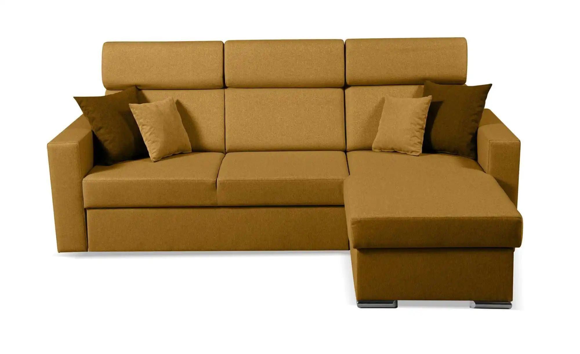 Ecksofa  Mils ¦ gelb ¦ Maße (cm): B: 215 H: 97 Polstermöbel > Sofas > Eckso günstig online kaufen