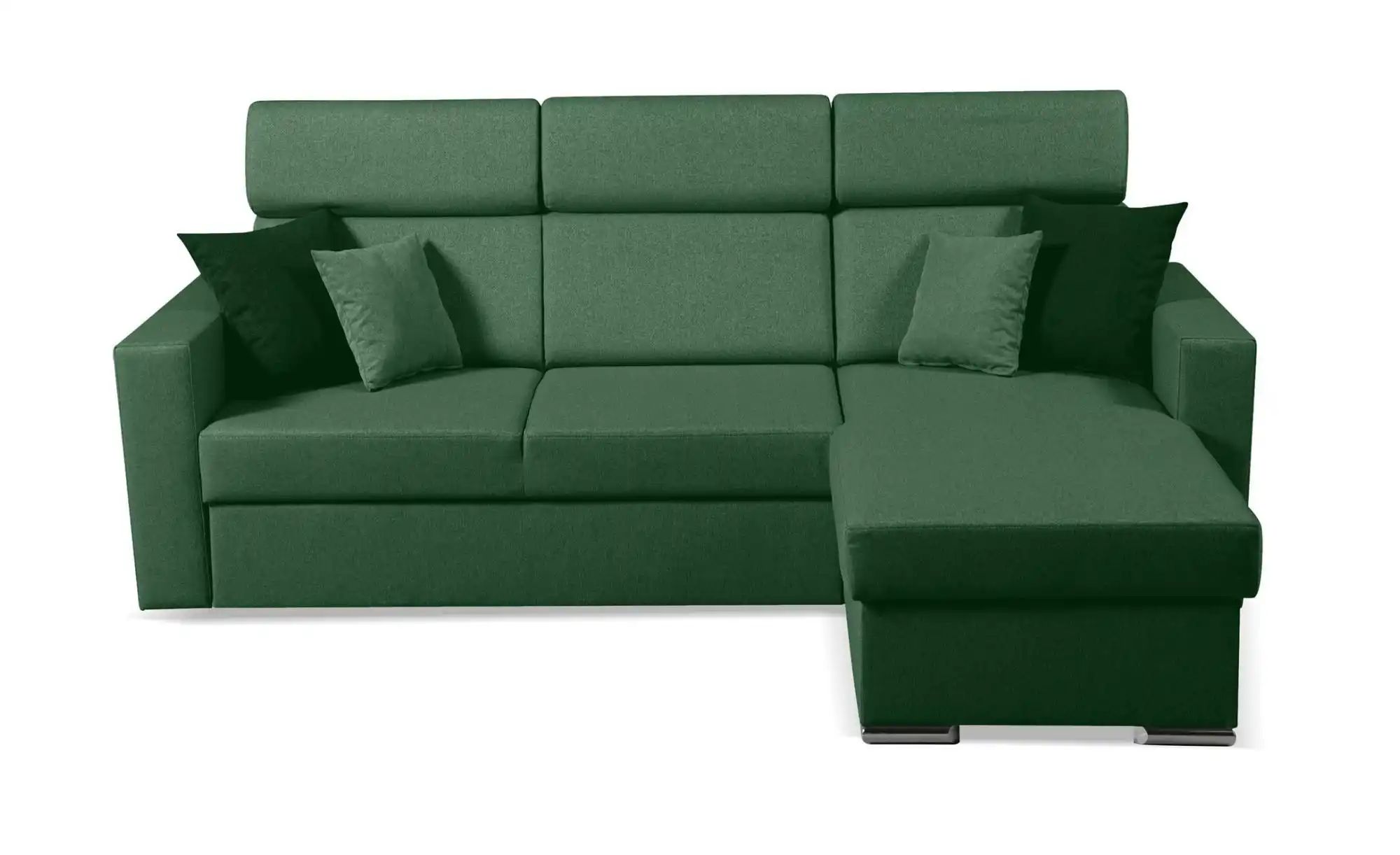 Ecksofa  Mils ¦ grün ¦ Maße (cm): B: 215 H: 97 Polstermöbel > Sofas > Eckso günstig online kaufen