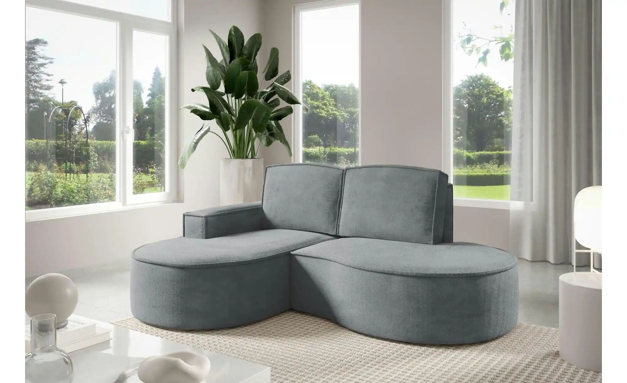 Thumbnail - Ecksofa  Flow ¦ grau ¦ Maße (cm): B: 210 H: 88 Polstermöbel > Sofas > Ecksofas - Höffner
