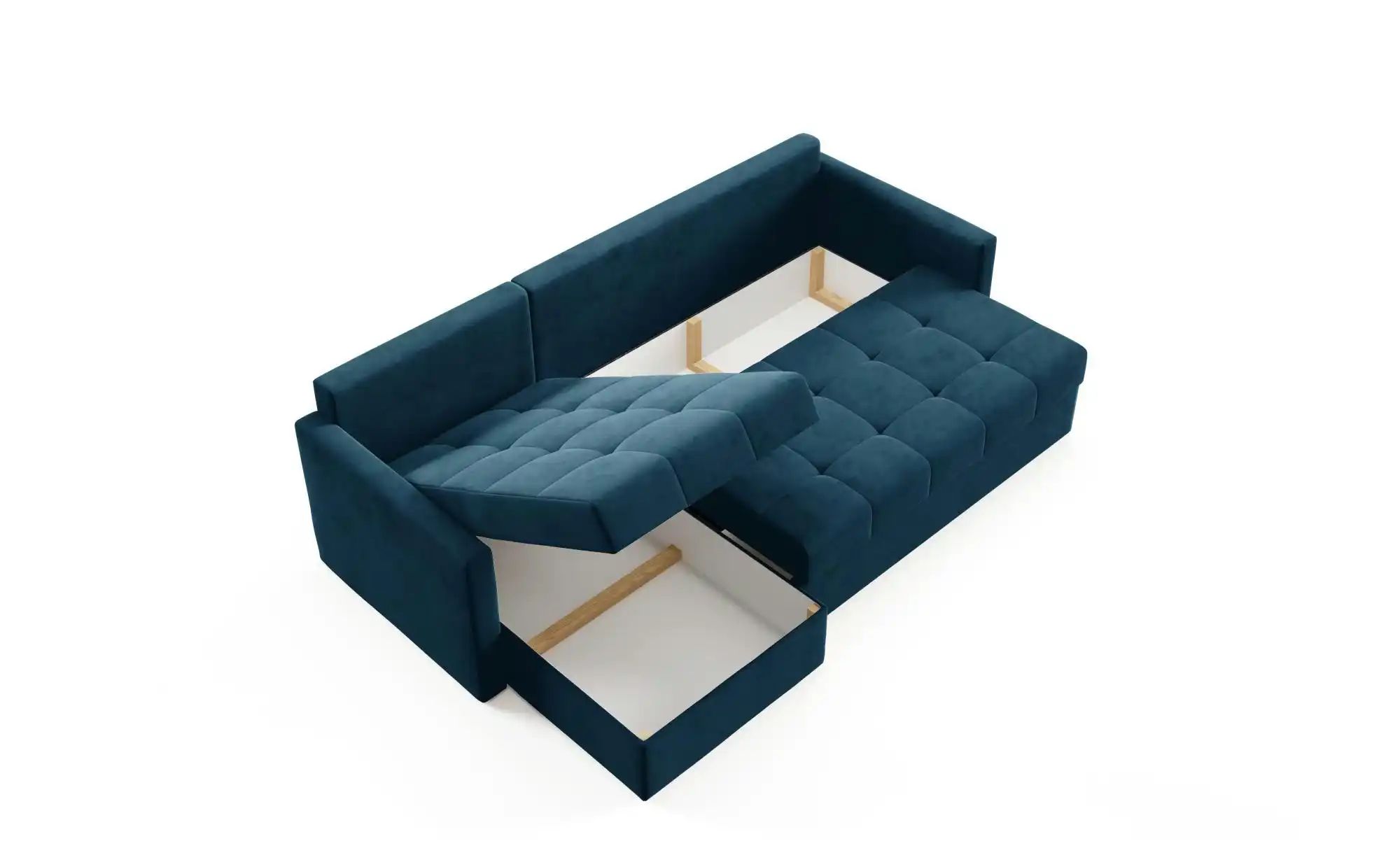 Ecksofa  Olivia ¦ blau ¦ Maße (cm): B: 230 H: 86 Polstermöbel > Sofas > Eck günstig online kaufen