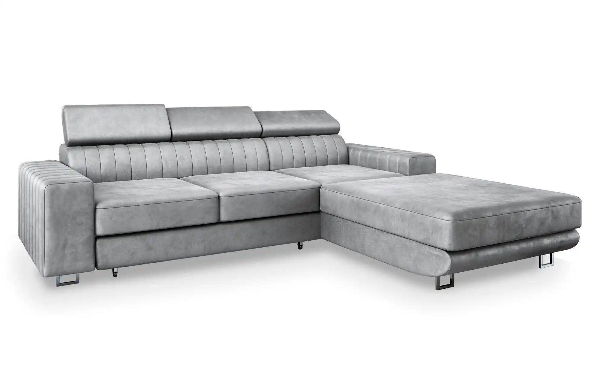 MASSENO Ecksofa  Noto ¦ grau ¦ Maße (cm): B: 267 H: 89 Polstermöbel > Sofas günstig online kaufen