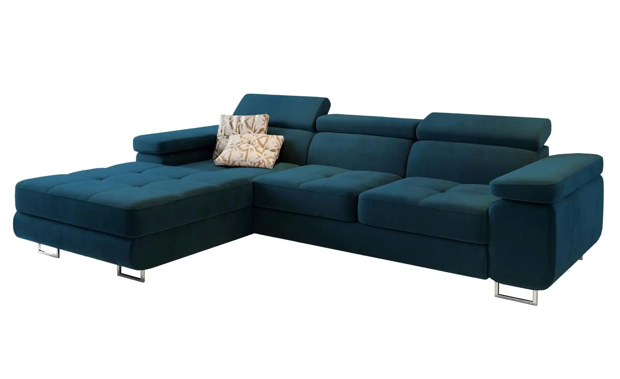 MASSENO Ecksofa  Elma ¦ blau ¦ Maße (cm): B: 280 H: 90 Polstermöbel > Sofas günstig online kaufen