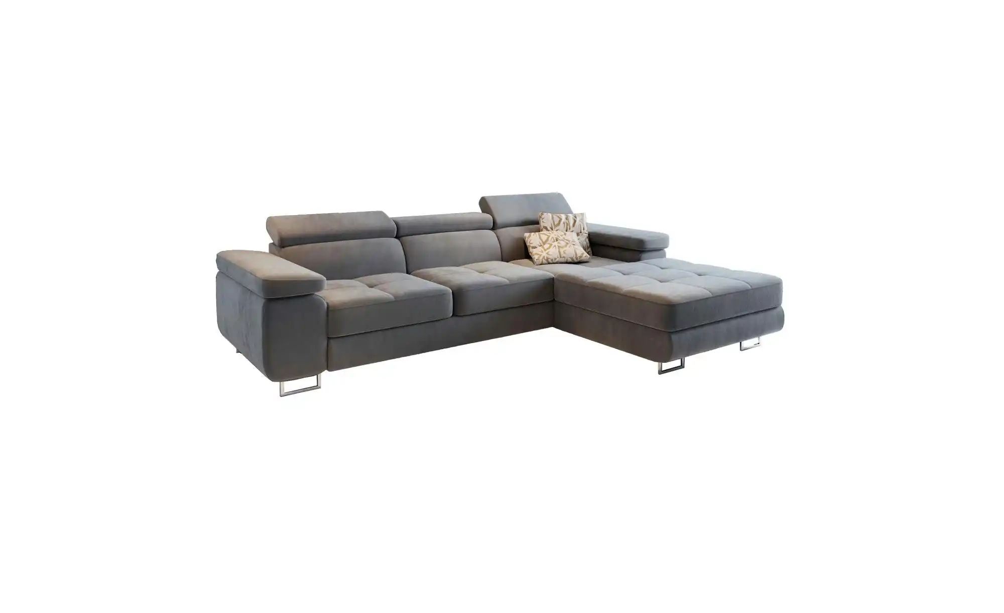 MASSENO Ecksofa  Elma ¦ grau ¦ Maße (cm): B: 280 H: 90 Polstermöbel > Sofas günstig online kaufen