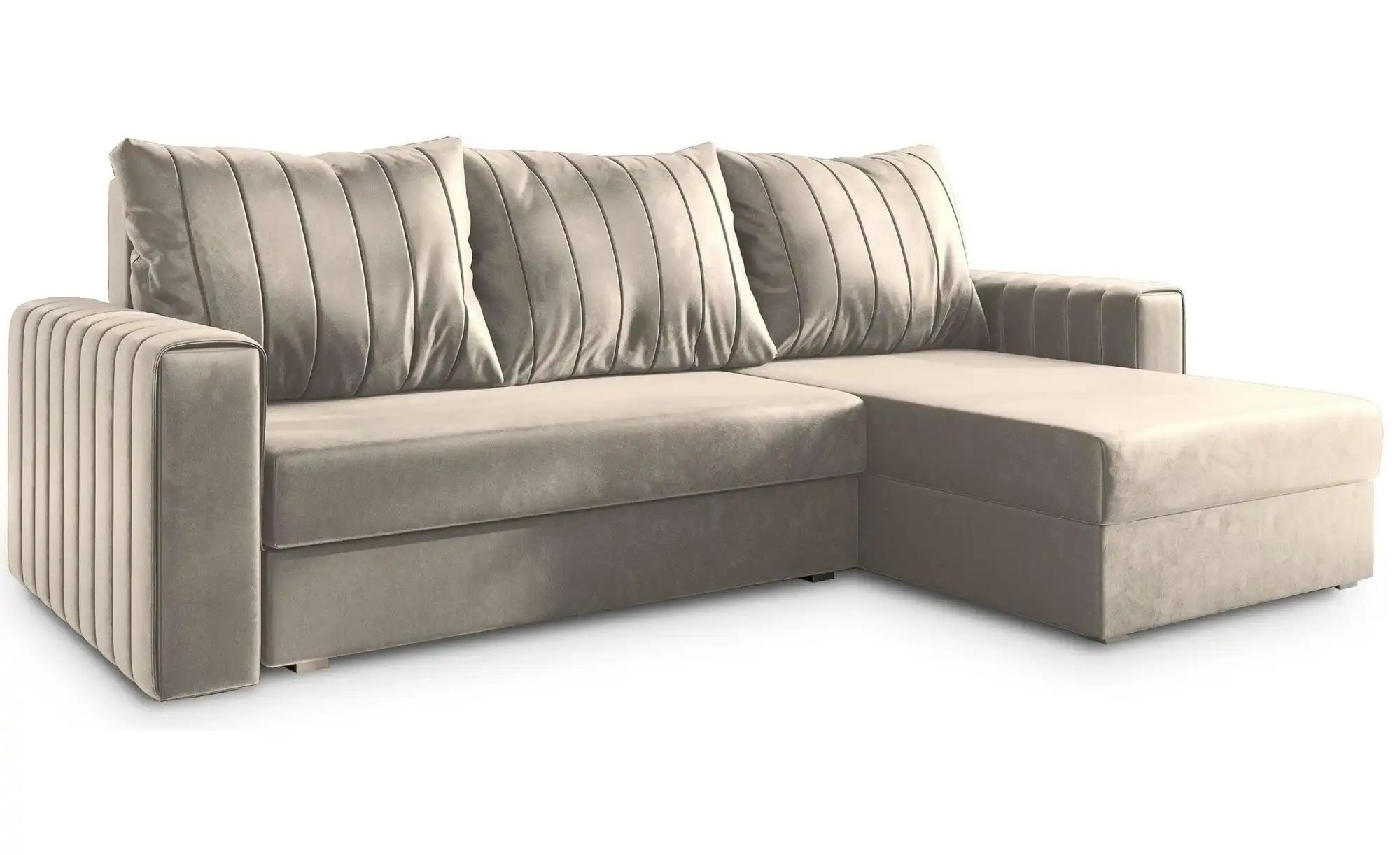 MASSENO Ecksofa  Carl ¦ beige ¦ Maße (cm): B: 236 H: 85 Polstermöbel > Sofa günstig online kaufen