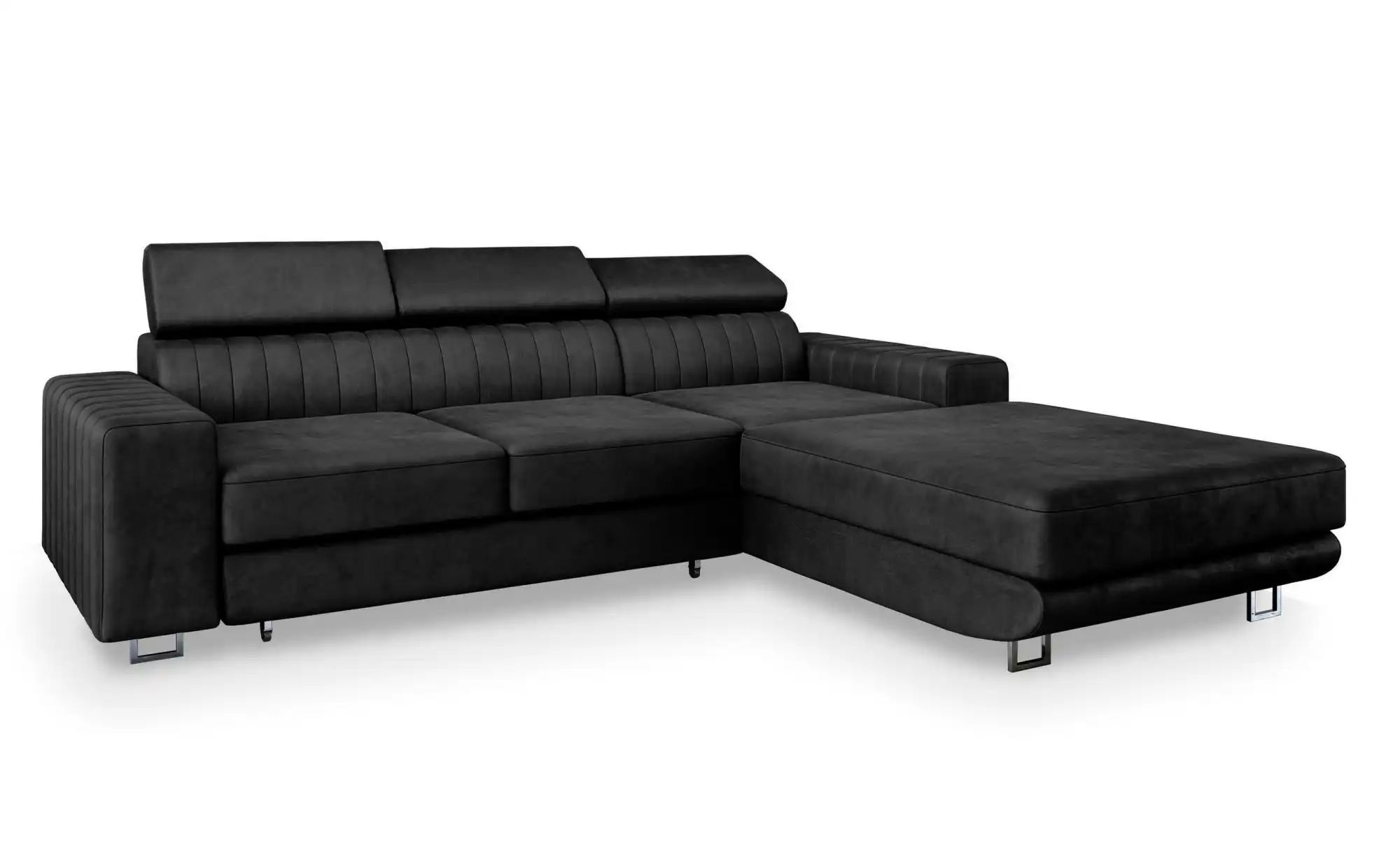 MASSENO Ecksofa  Noto ¦ schwarz ¦ Maße (cm): B: 267 H: 89 Polstermöbel > So günstig online kaufen