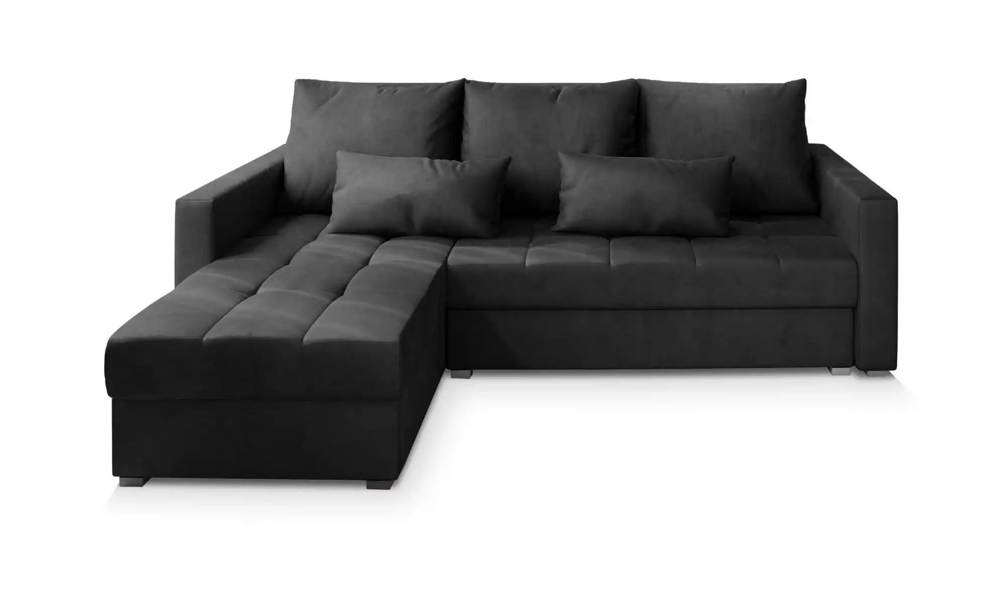 MASSENO Ecksofa  Kos ¦ schwarz ¦ Maße (cm): B: 220 H: 85 Polstermöbel > Sof günstig online kaufen