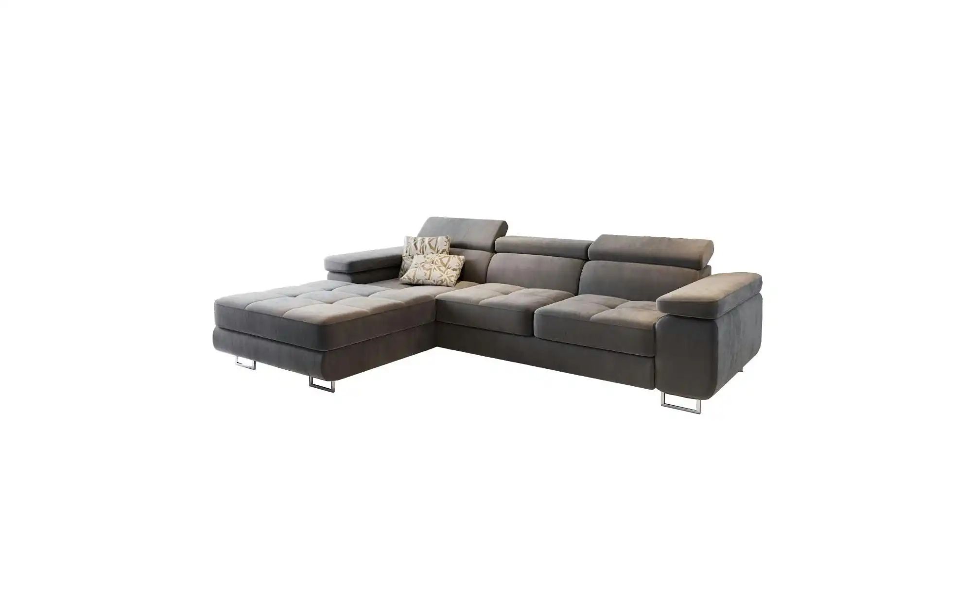 MASSENO Ecksofa  Elma ¦ grau ¦ Maße (cm): B: 280 H: 90 Polstermöbel > Sofas günstig online kaufen