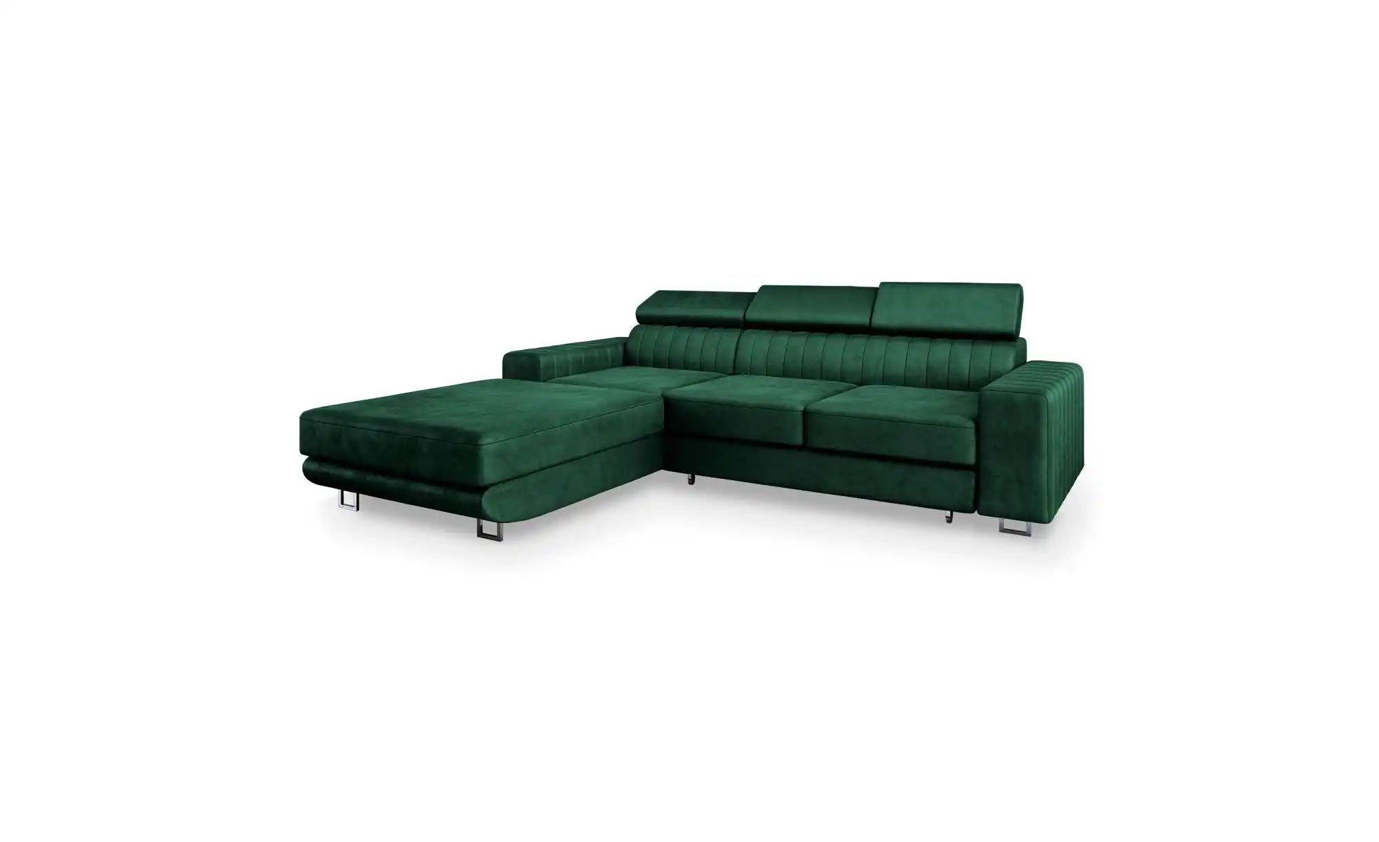 MASSENO Ecksofa  Noto ¦ grün ¦ Maße (cm): B: 267 H: 89 Polstermöbel > Sofas günstig online kaufen