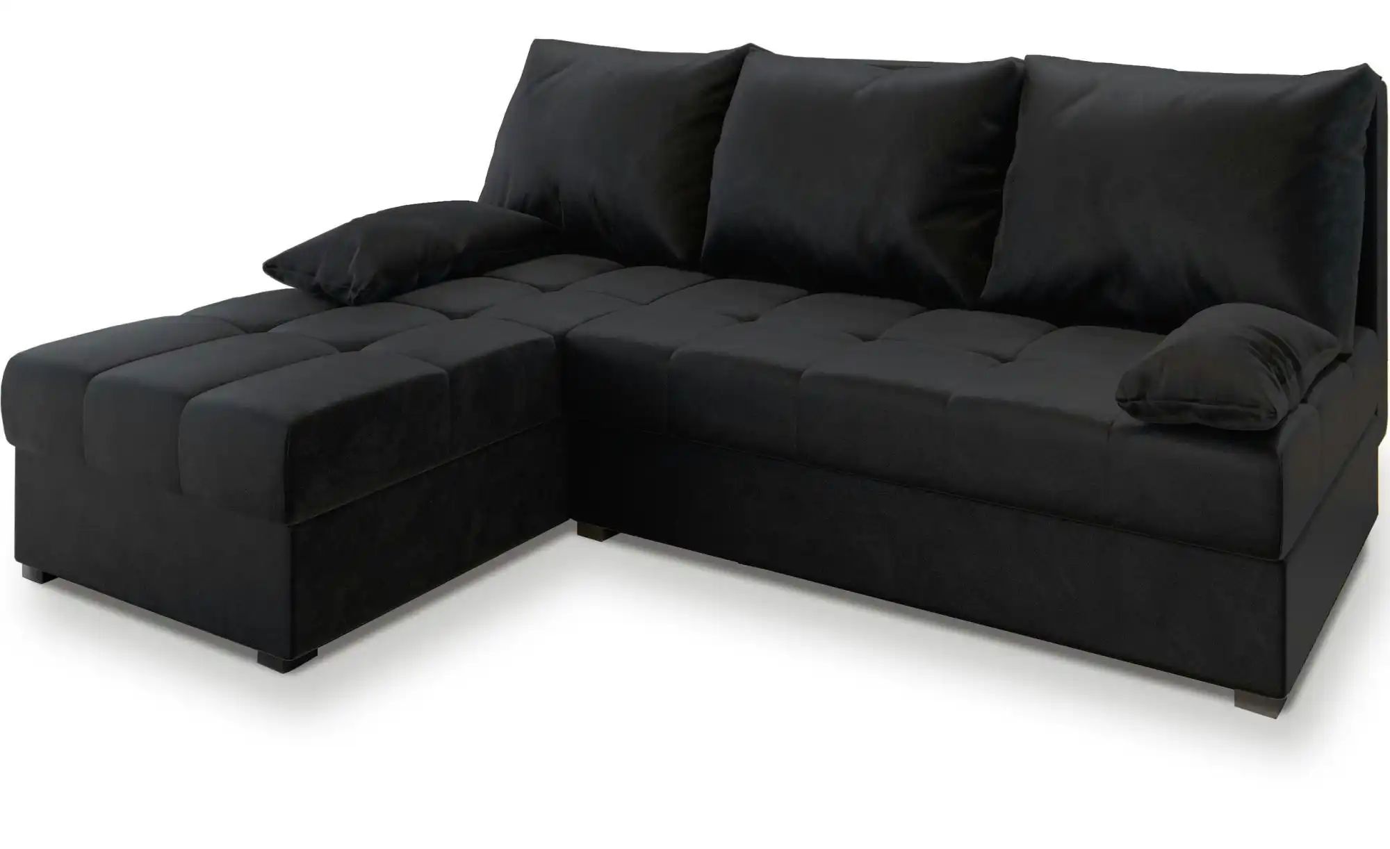 MASSENO Ecksofa  Rita ¦ schwarz ¦ Maße (cm): B: 200 H: 85 Polstermöbel > So günstig online kaufen