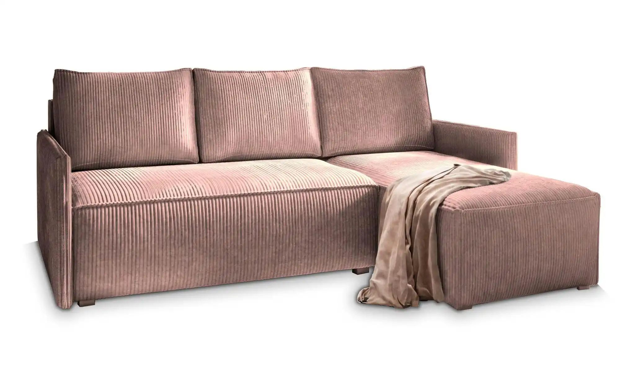 MASSENO Ecksofa mit Schlaffunktion Perusi ¦ lila/violett ¦ Maße (cm): B: 20 günstig online kaufen