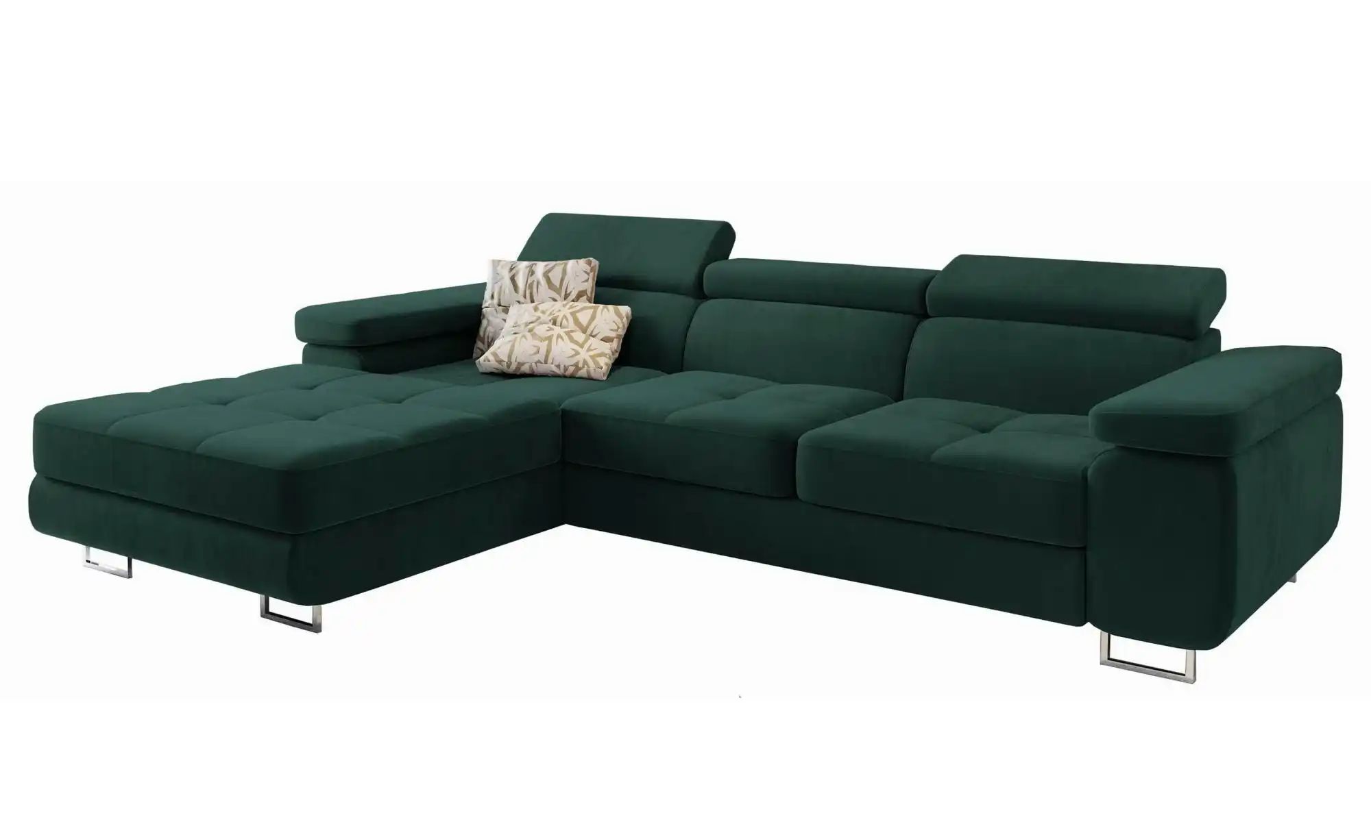 MASSENO Ecksofa  Elma ¦ grün ¦ Maße (cm): B: 280 H: 90 Polstermöbel > Sofas günstig online kaufen