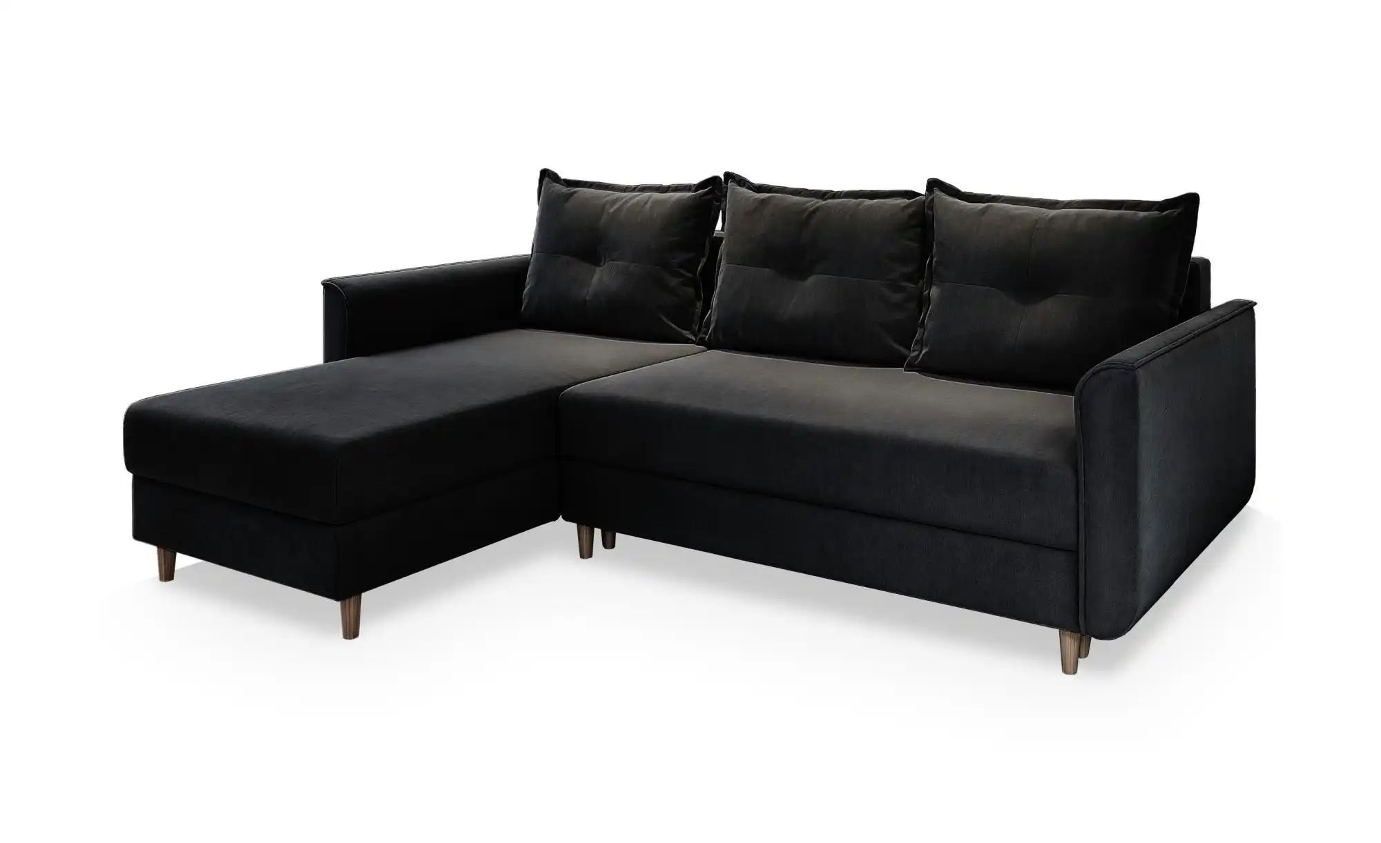 MASSENO Ecksofa Pisan ¦ schwarz ¦ Maße (cm): B: 220 H: 91 Polstermöbel > günstig online kaufen