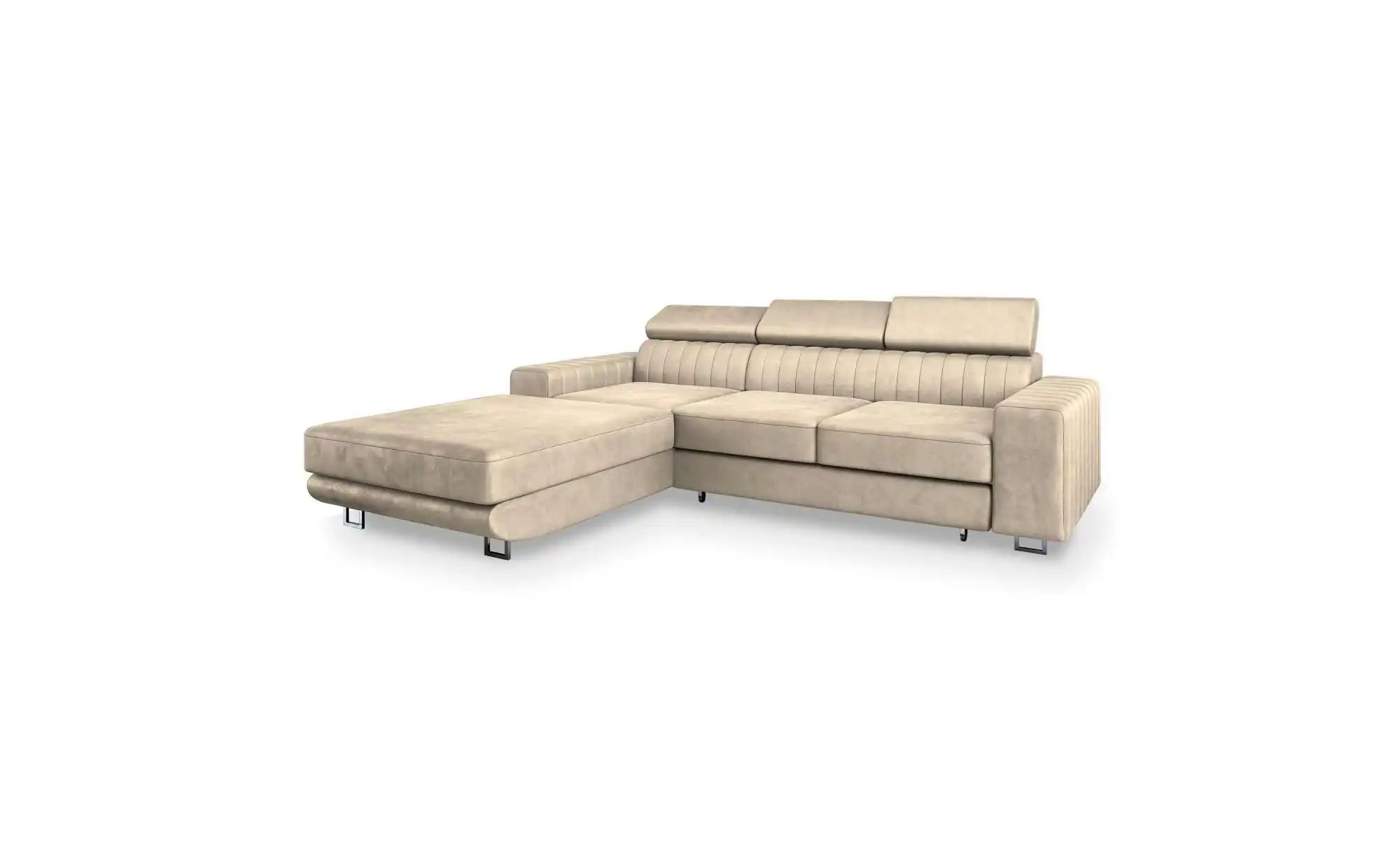 MASSENO Ecksofa  Noto ¦ creme ¦ Maße (cm): B: 267 H: 89 Polstermöbel > Sofa günstig online kaufen