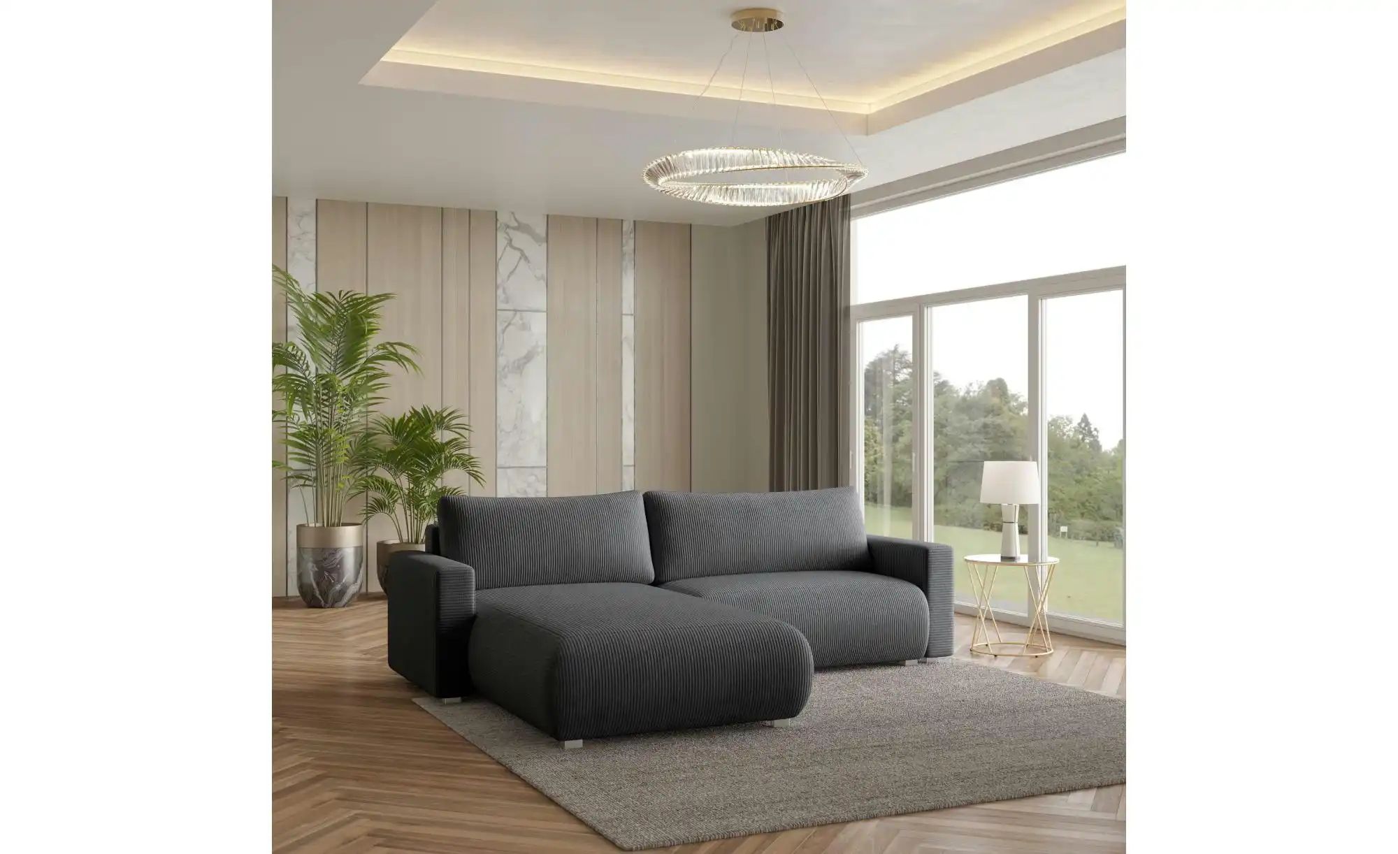 MASSENO Ecksofa  Turin  ¦ grau ¦ Maße (cm): B: 265 H: 83 Polstermöbel > Sof günstig online kaufen