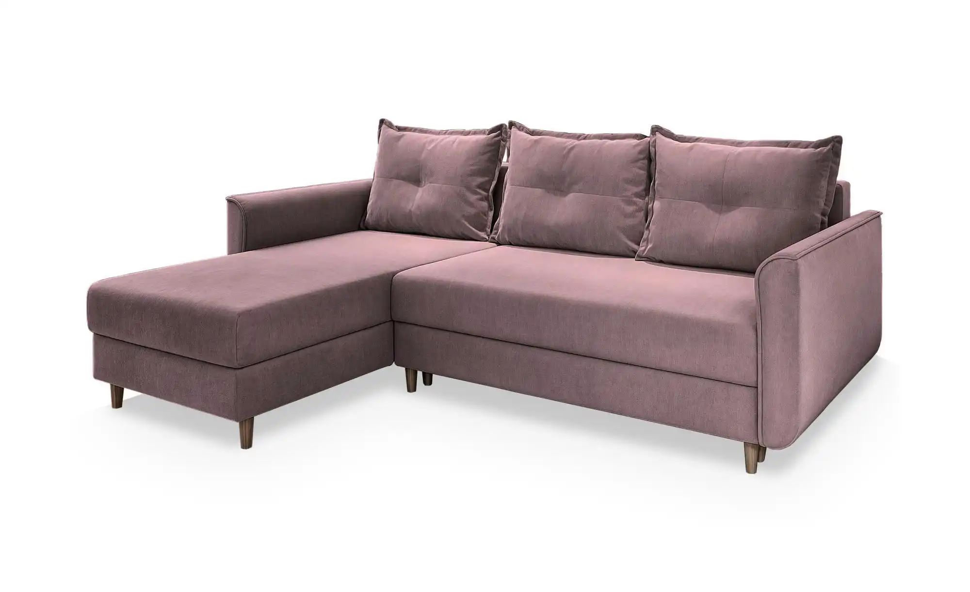 MASSENO Ecksofa Pisan ¦ rosa/pink ¦ Maße (cm): B: 220 H: 91 Polstermöbel günstig online kaufen