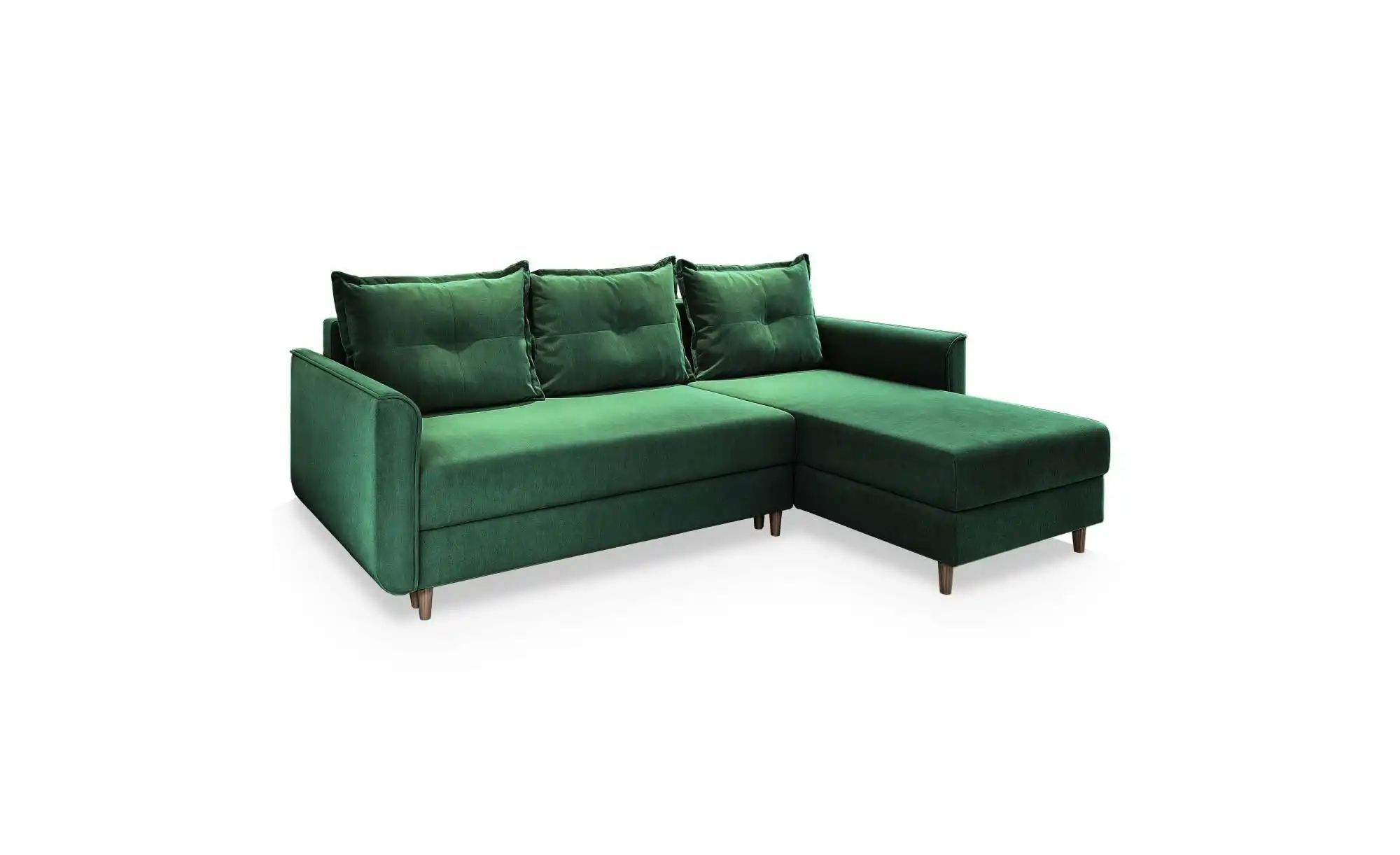 MASSENO Ecksofa   Pisan  ¦ grün ¦ Maße (cm): B: 220 H: 91 Polstermöbel > So günstig online kaufen
