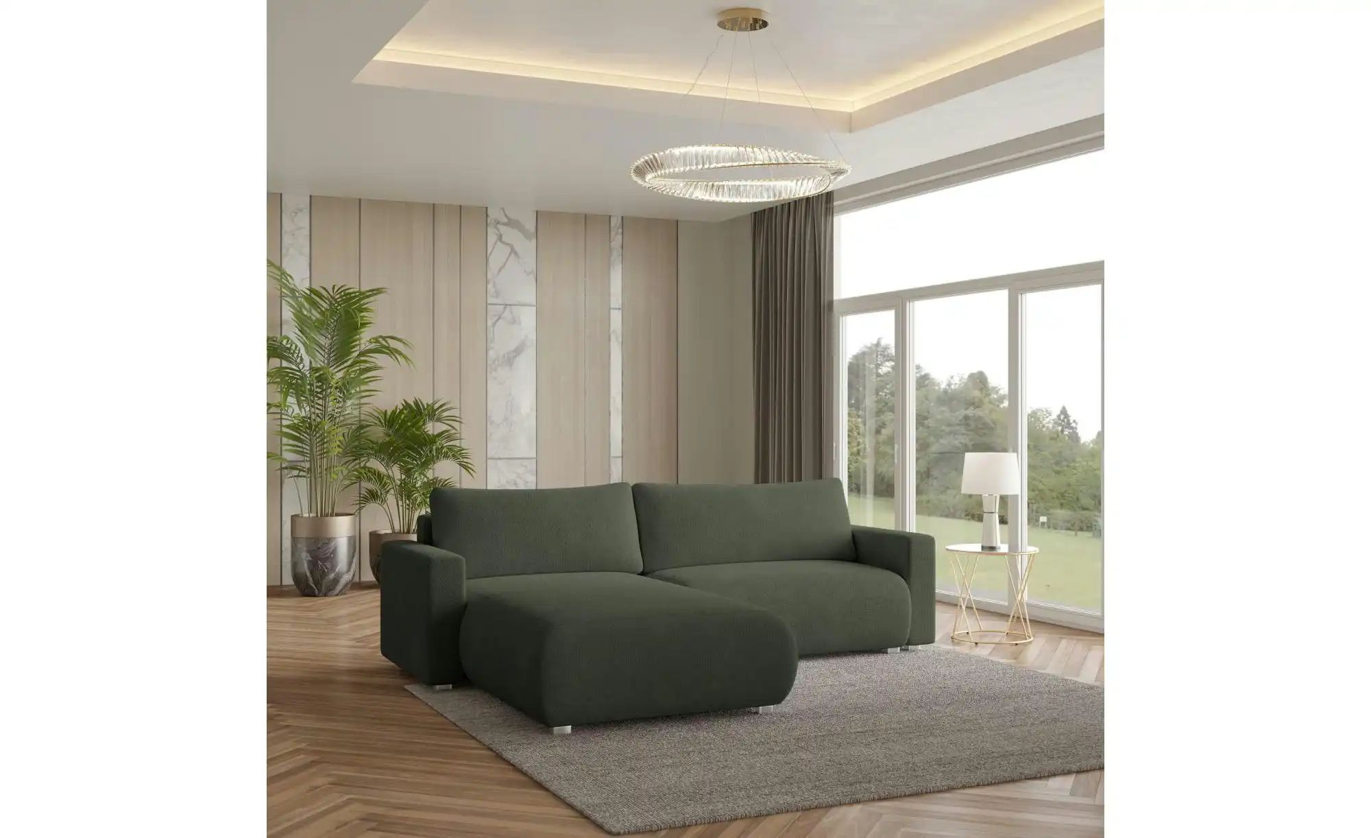 MASSENO Ecksofa  Turin ¦ grün ¦ Maße (cm): B: 265 H: 83 Polstermöbel > Sofa günstig online kaufen