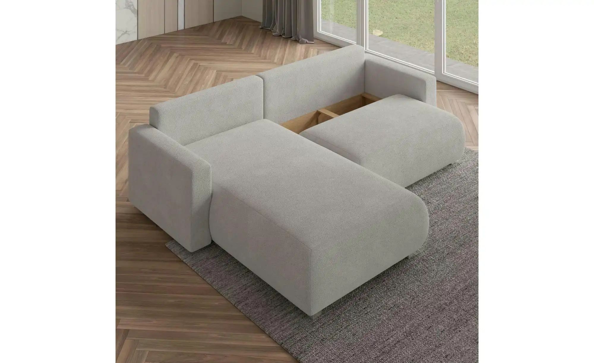 MASSENO Ecksofa  Turin ¦ grau ¦ Maße (cm): B: 265 H: 83 Polstermöbel > Sofa günstig online kaufen