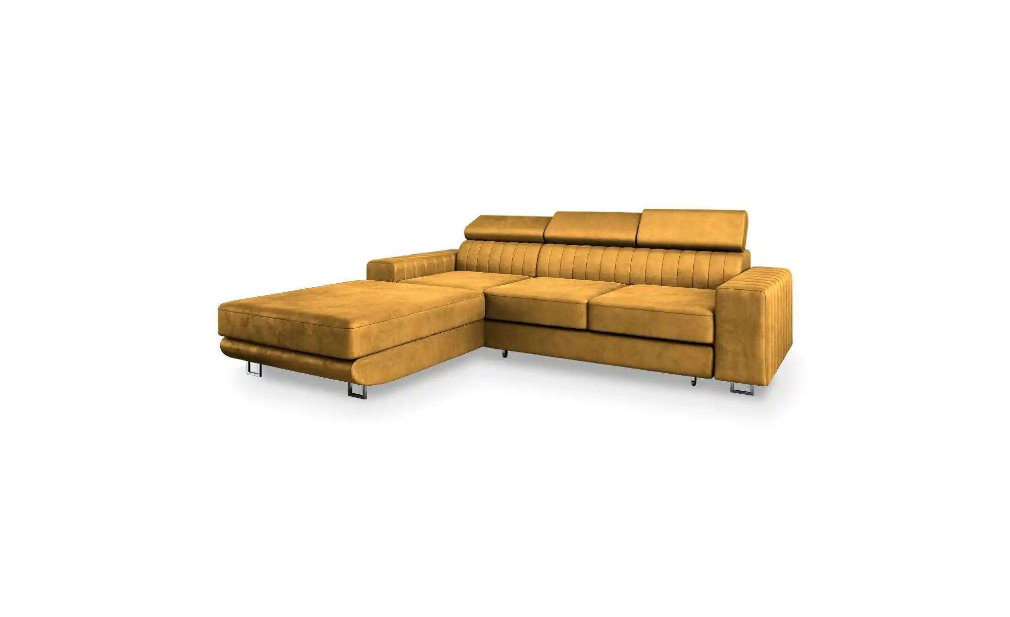 MASSENO Ecksofa  Noto ¦ gelb ¦ Maße (cm): B: 267 H: 89 Polstermöbel > Sofas günstig online kaufen