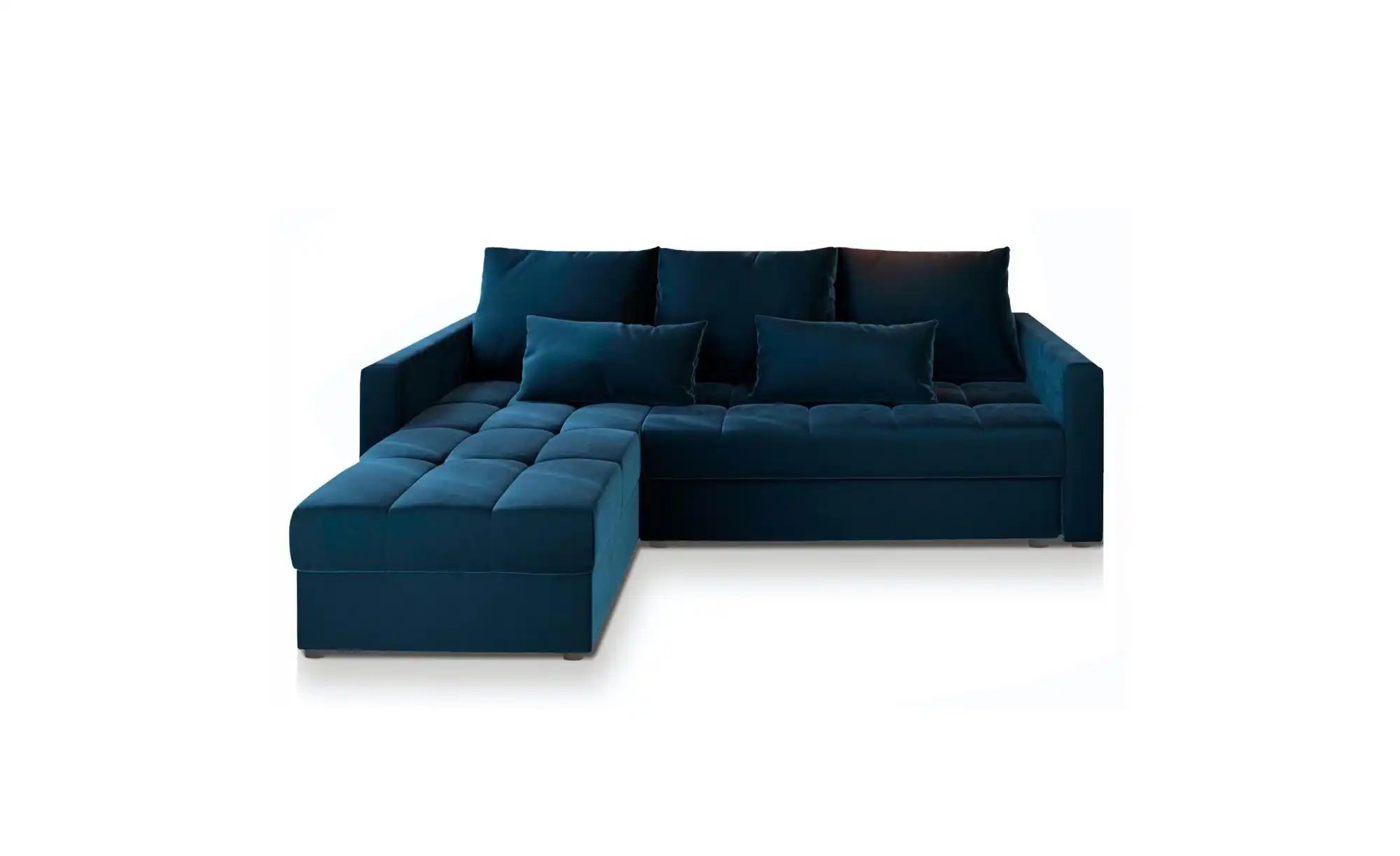 MASSENO Ecksofa mit Schlaffunktion Kos ¦ blau ¦ Maße (cm): B: 220 H: 85 Pol günstig online kaufen