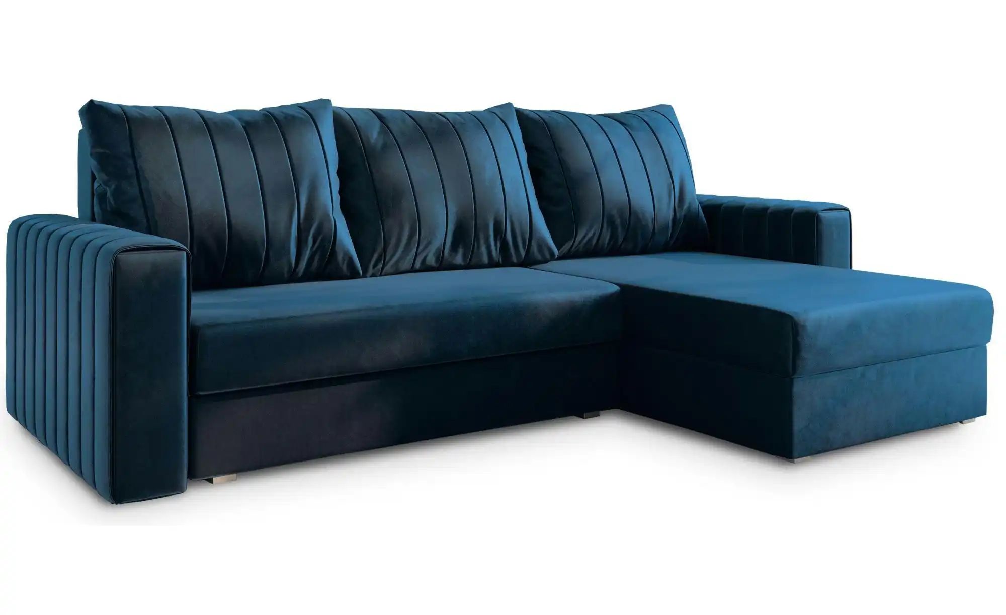 MASSENO Ecksofa  Carl ¦ blau ¦ Maße (cm): B: 236 H: 85 Polstermöbel > Sofas günstig online kaufen