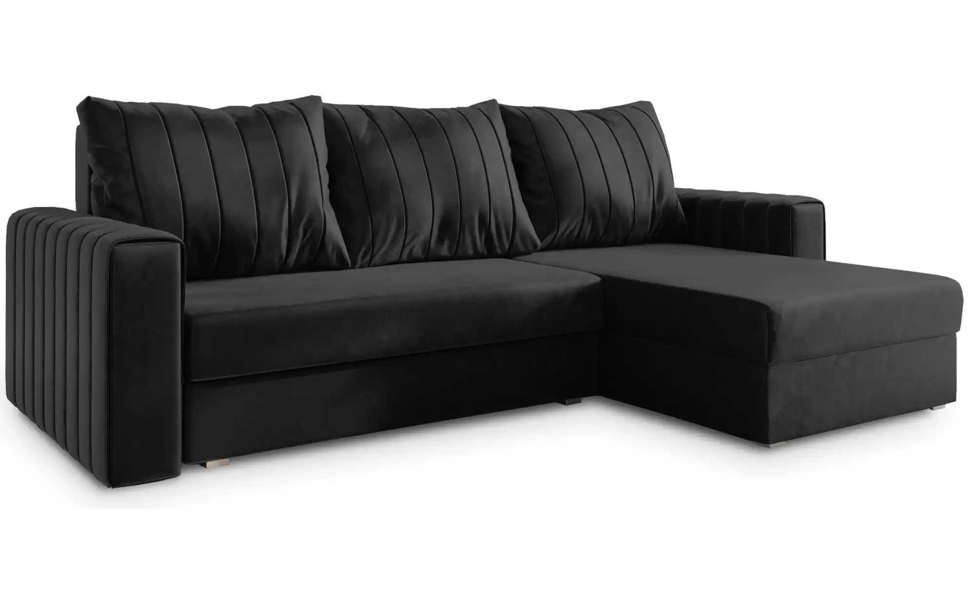 MASSENO Ecksofa  Carl ¦ schwarz ¦ Maße (cm): B: 236 H: 85 Polstermöbel > So günstig online kaufen