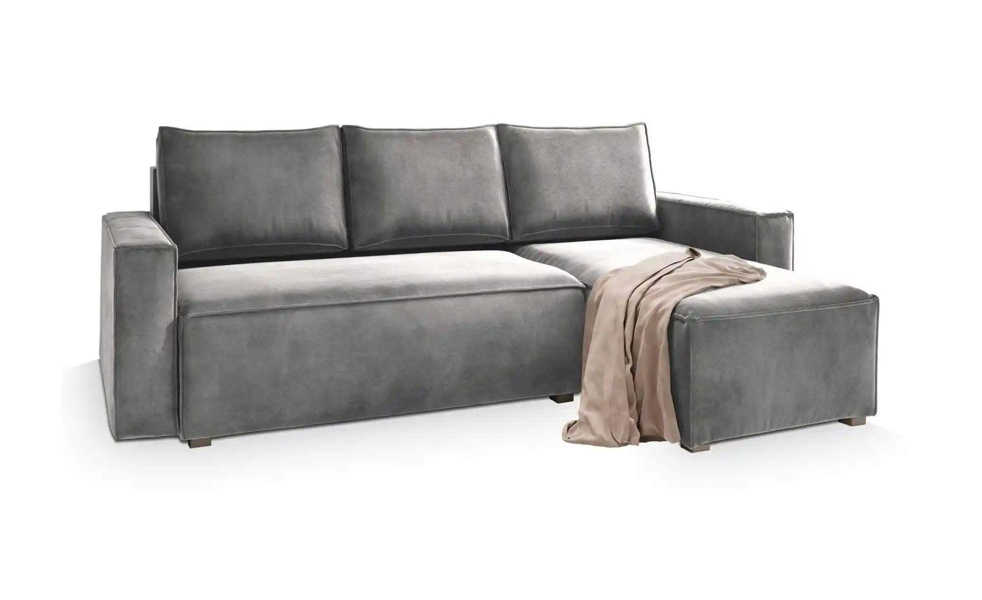 MASSENO Ecksofa mit Schlaffunktion Siles ¦ grau ¦ Maße (cm): B: 230 H: 85 P günstig online kaufen