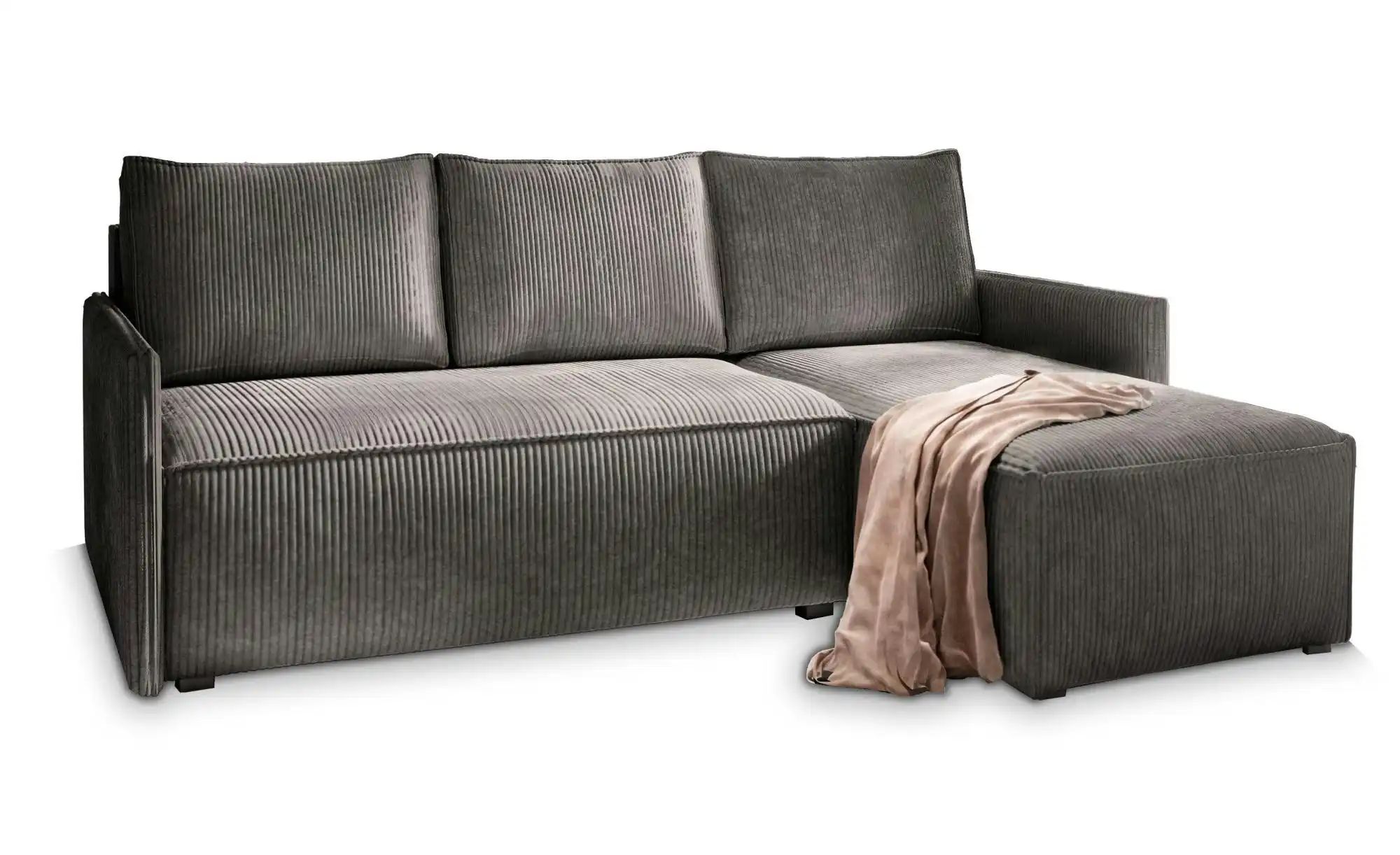 MASSENO Ecksofa mit Schlaffunktion Perusi ¦ grau ¦ Maße (cm): B: 206 H: 85 günstig online kaufen