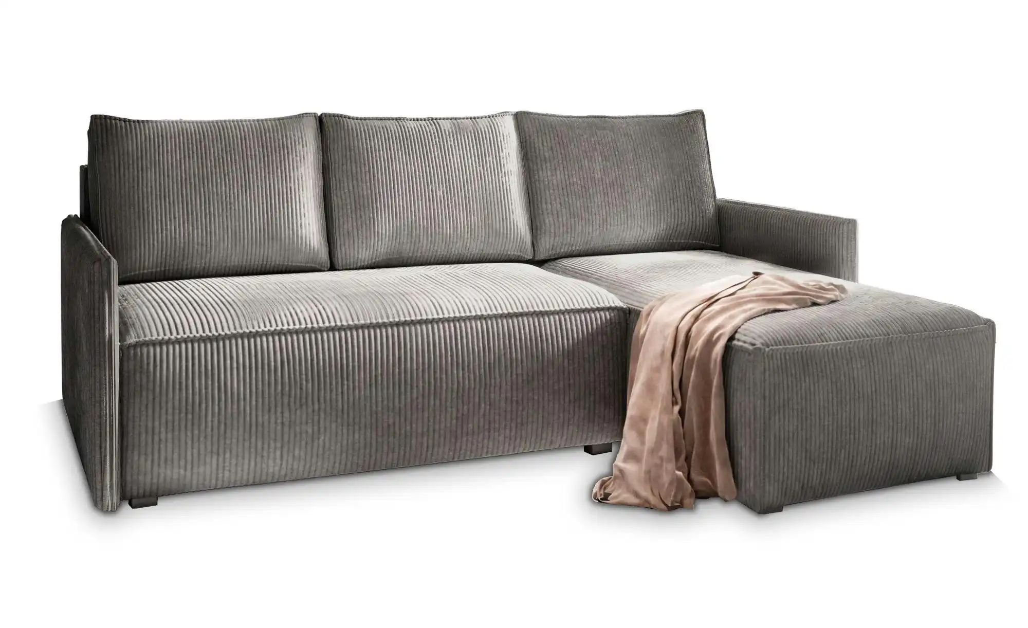 MASSENO Ecksofa mit Schlaffunktion Perusi ¦ grau ¦ Maße (cm): B: 206 H: 85 günstig online kaufen
