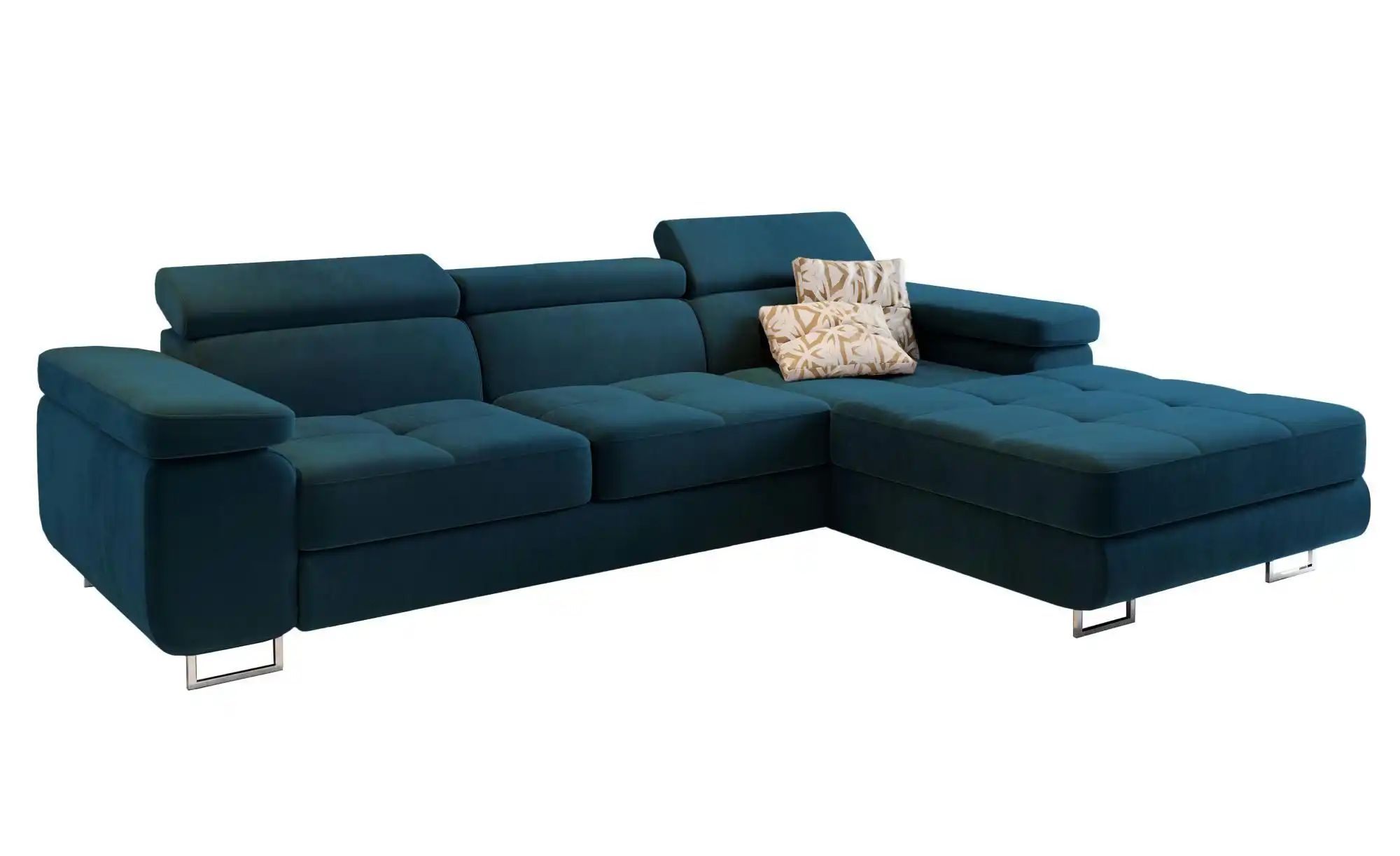 MASSENO Ecksofa  Elma ¦ blau ¦ Maße (cm): B: 280 H: 90 Polstermöbel > Sofas günstig online kaufen