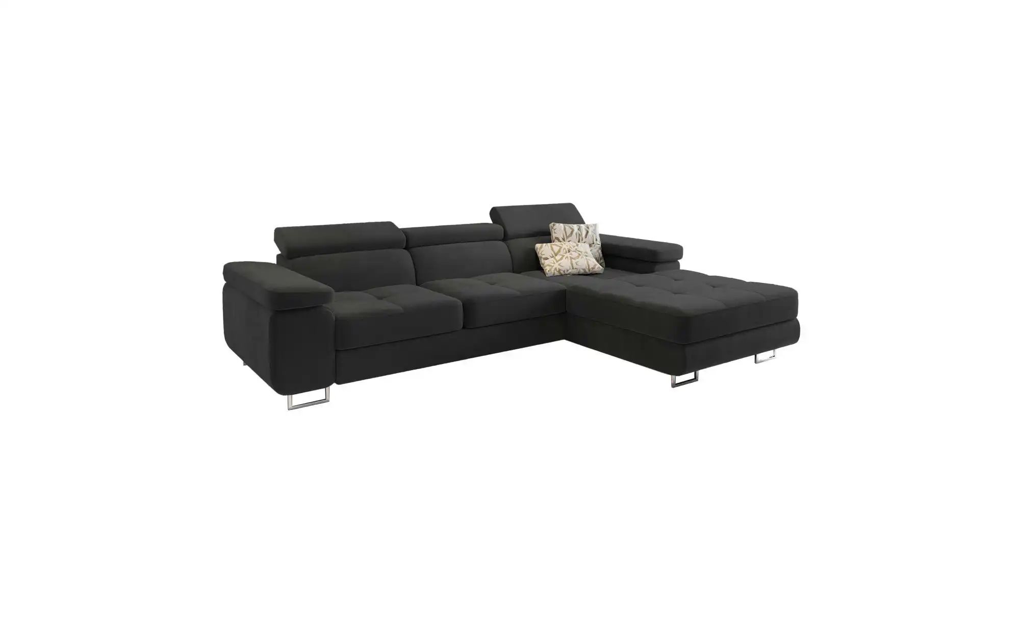 MASSENO Ecksofa  Elma ¦ schwarz ¦ Maße (cm): B: 280 H: 90 Polstermöbel > So günstig online kaufen