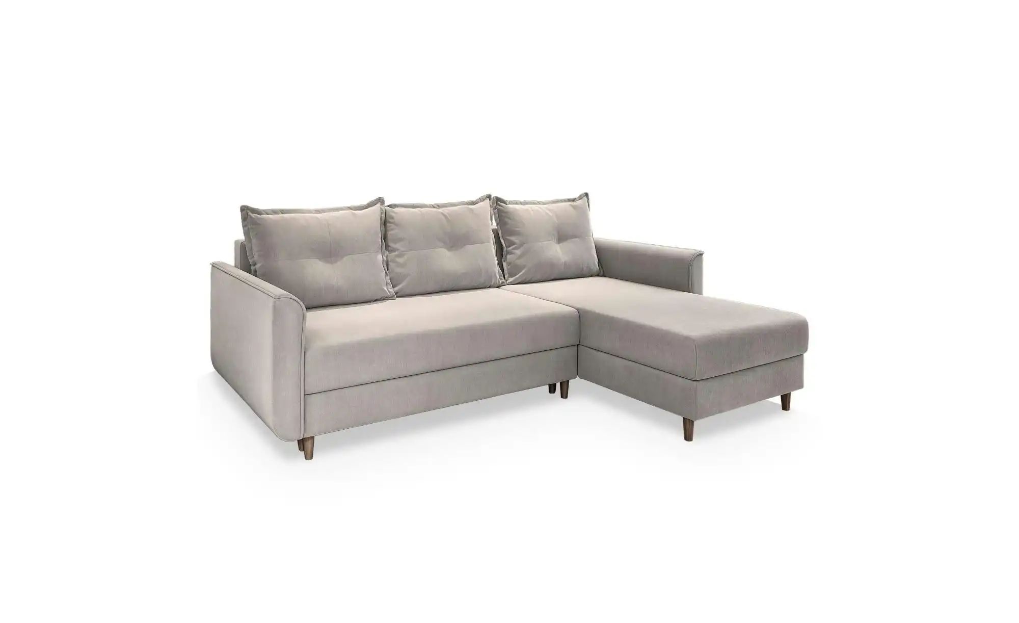 MASSENO Ecksofa mit Schlaffunktion Pisan ¦ beige ¦ Maße (cm): B: 220 H: 91 günstig online kaufen