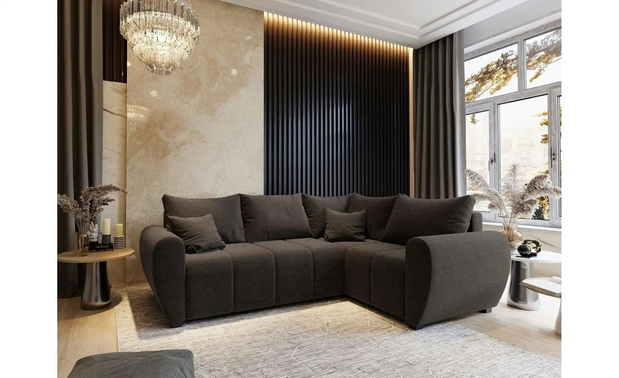 MASSENO Ecksofa  Madison  ¦ braun ¦ Maße (cm): B: 235 H: 82 Polstermöbel > günstig online kaufen