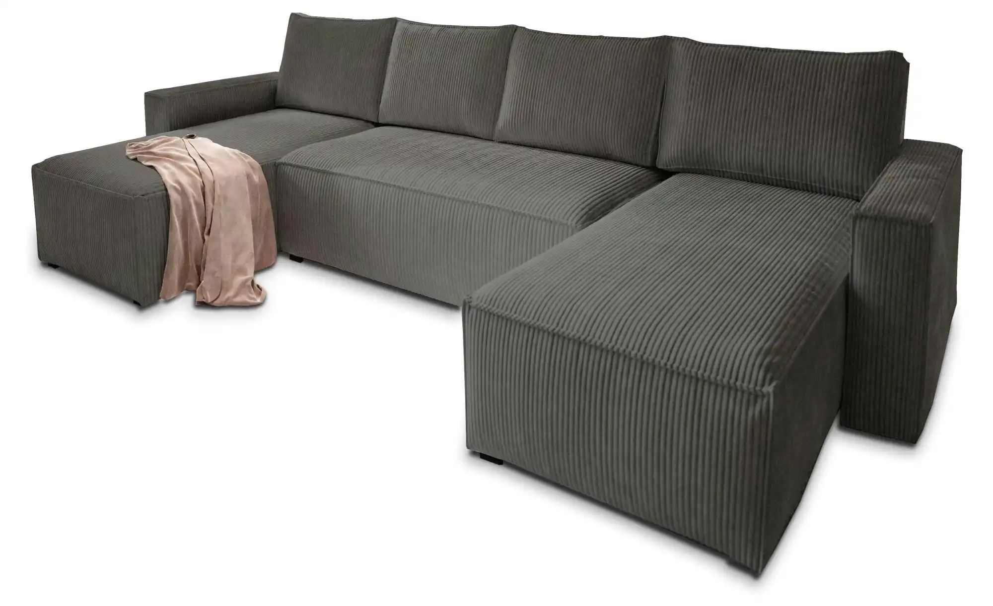 MASSENO Wohnlandschaft mit Schlaffunktion Aspra ¦ grau ¦ Maße (cm): B: 295 günstig online kaufen