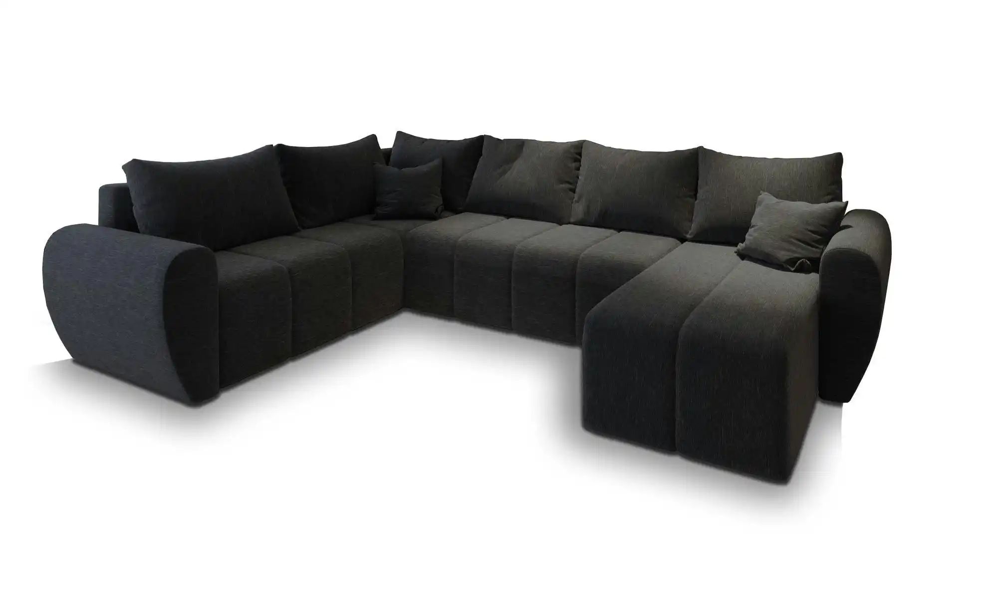 MASSENO Wohnlandschaft  Madison ¦ schwarz ¦ Maße (cm): B: 303 H: 82 Polster günstig online kaufen